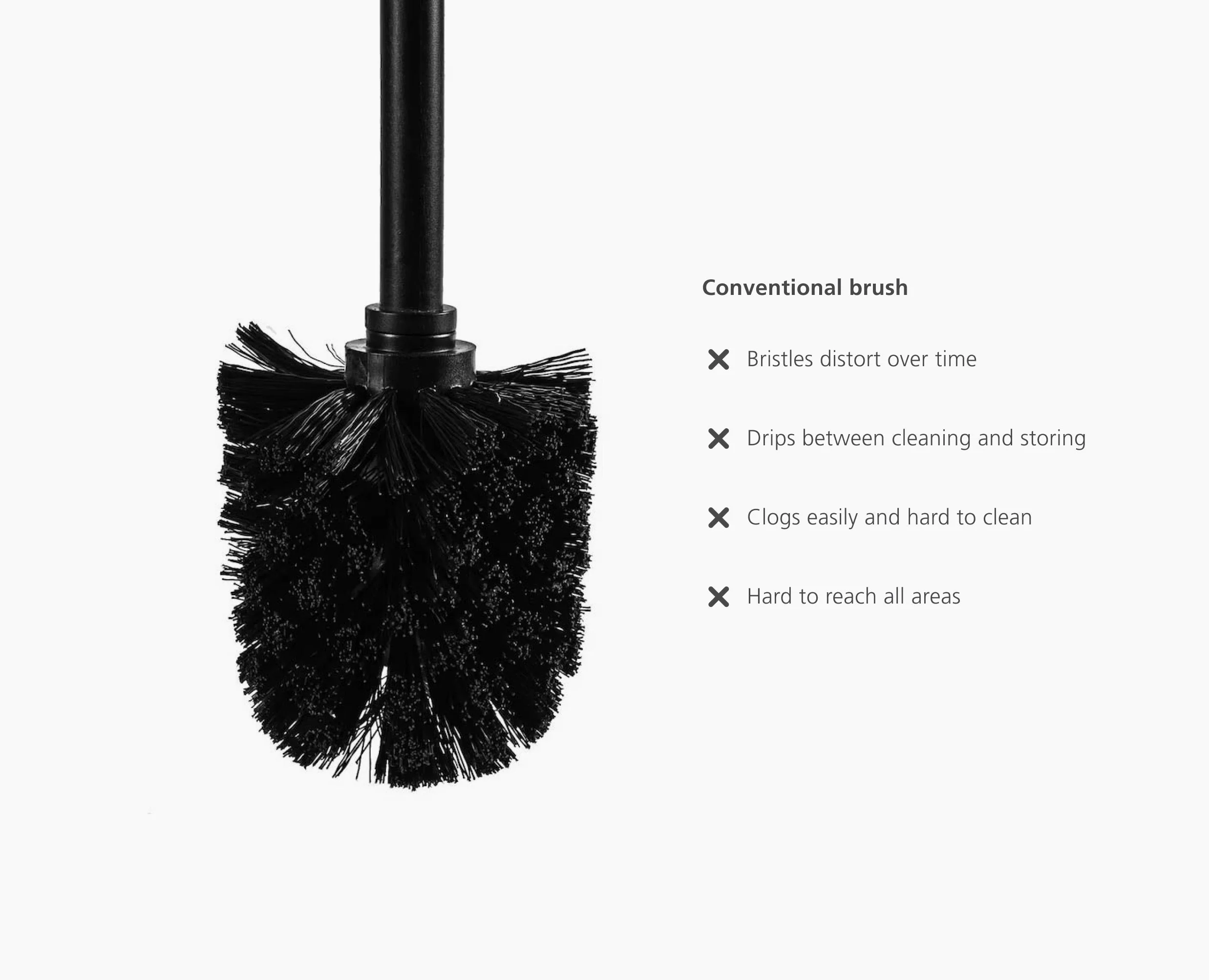 Flex™ 360 Lite Matt Black Toilet Brush - Image 6
