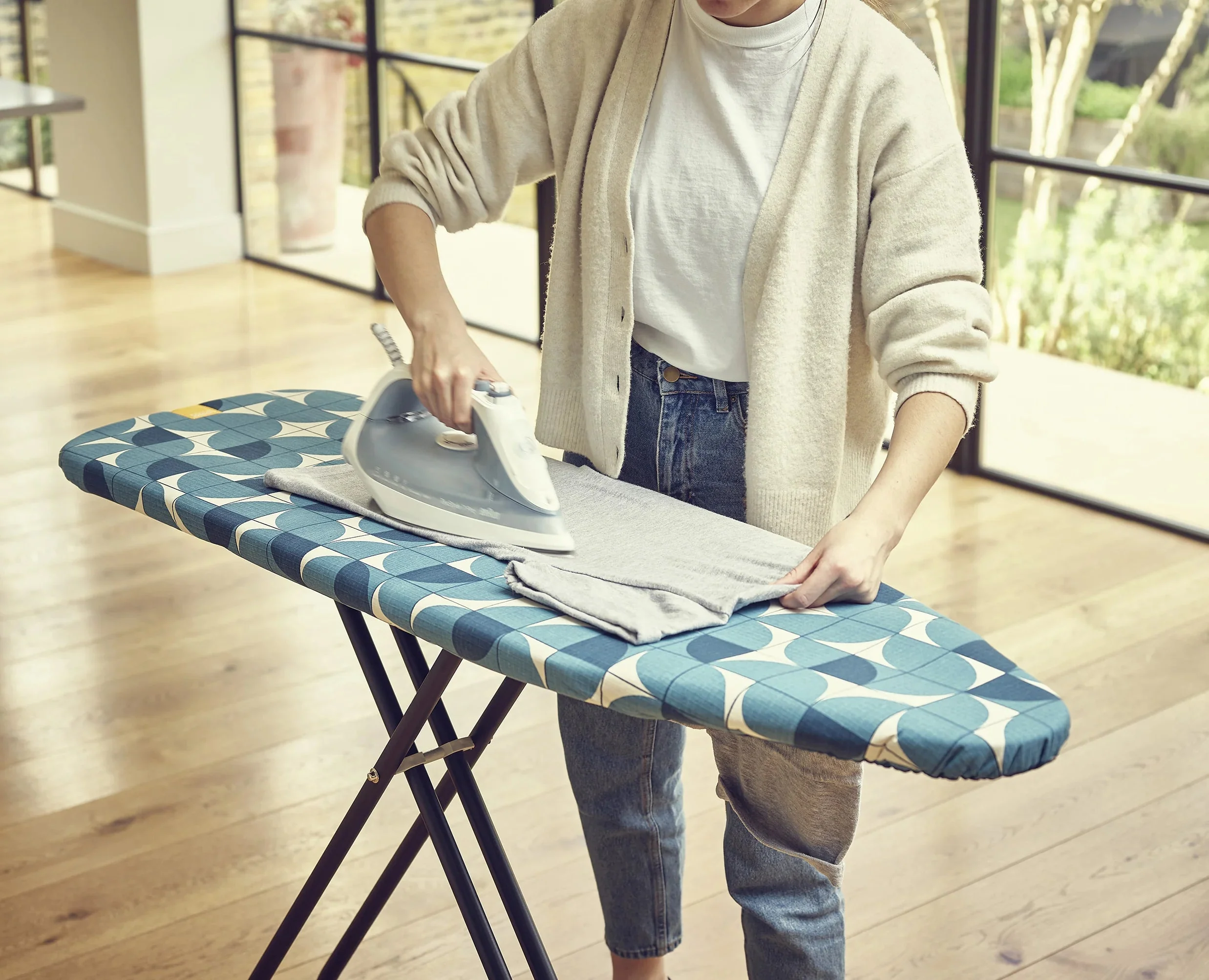 Flexa™ Blue Easy-fit Ironing Board Cover - Image 3