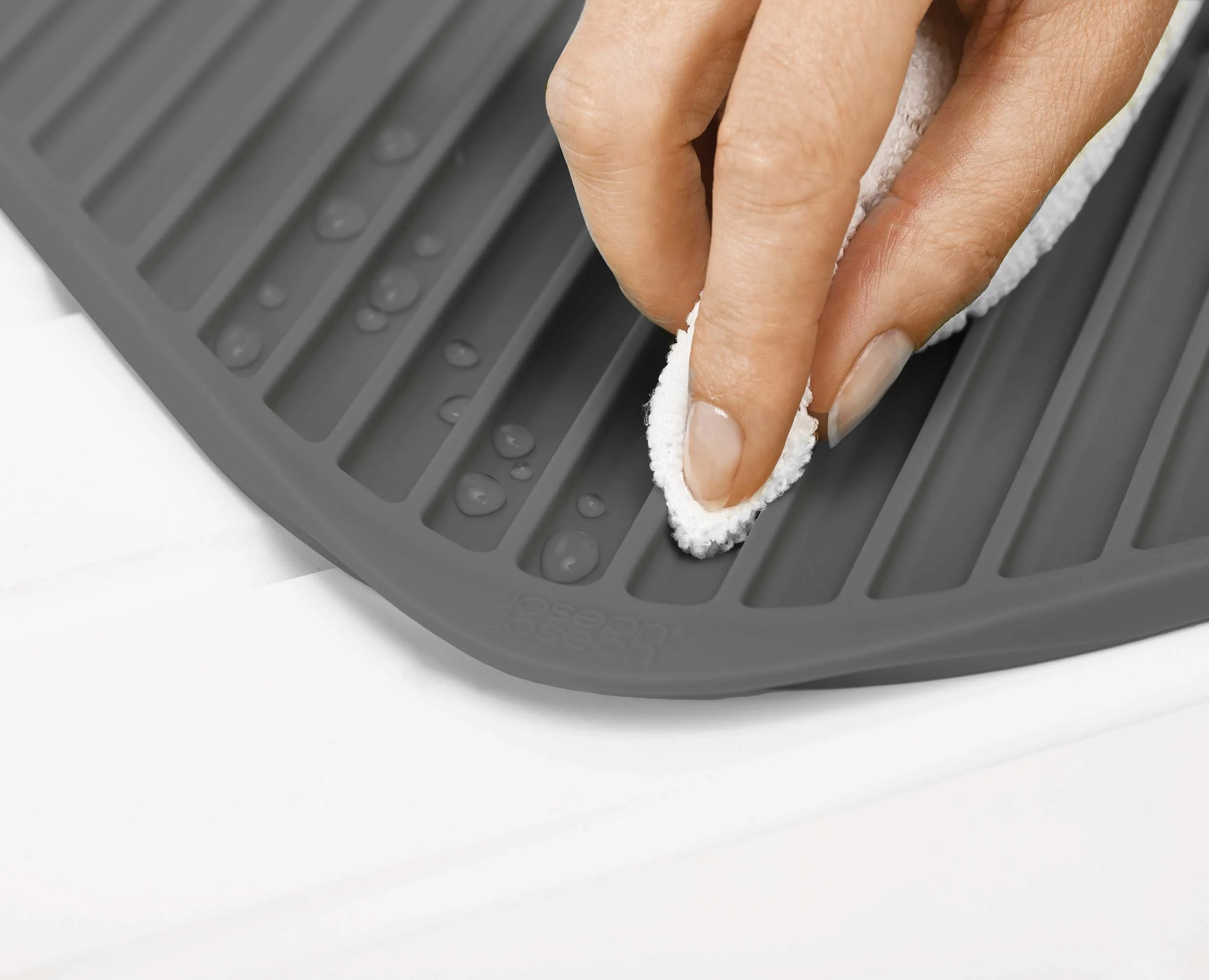 Flume™ Grey Dish Draining Mat - Image 6