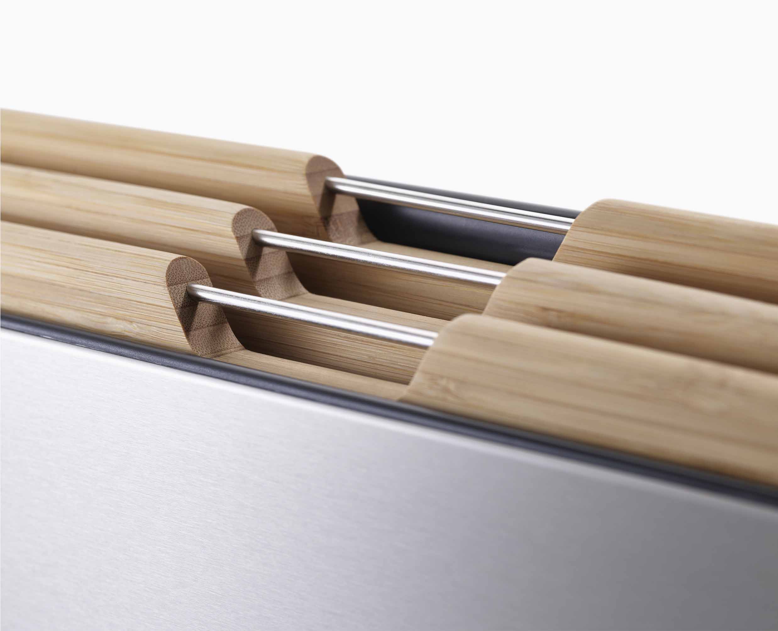 Folio™ Steel Bamboo 3-piece Chopping Board Set - Image 8