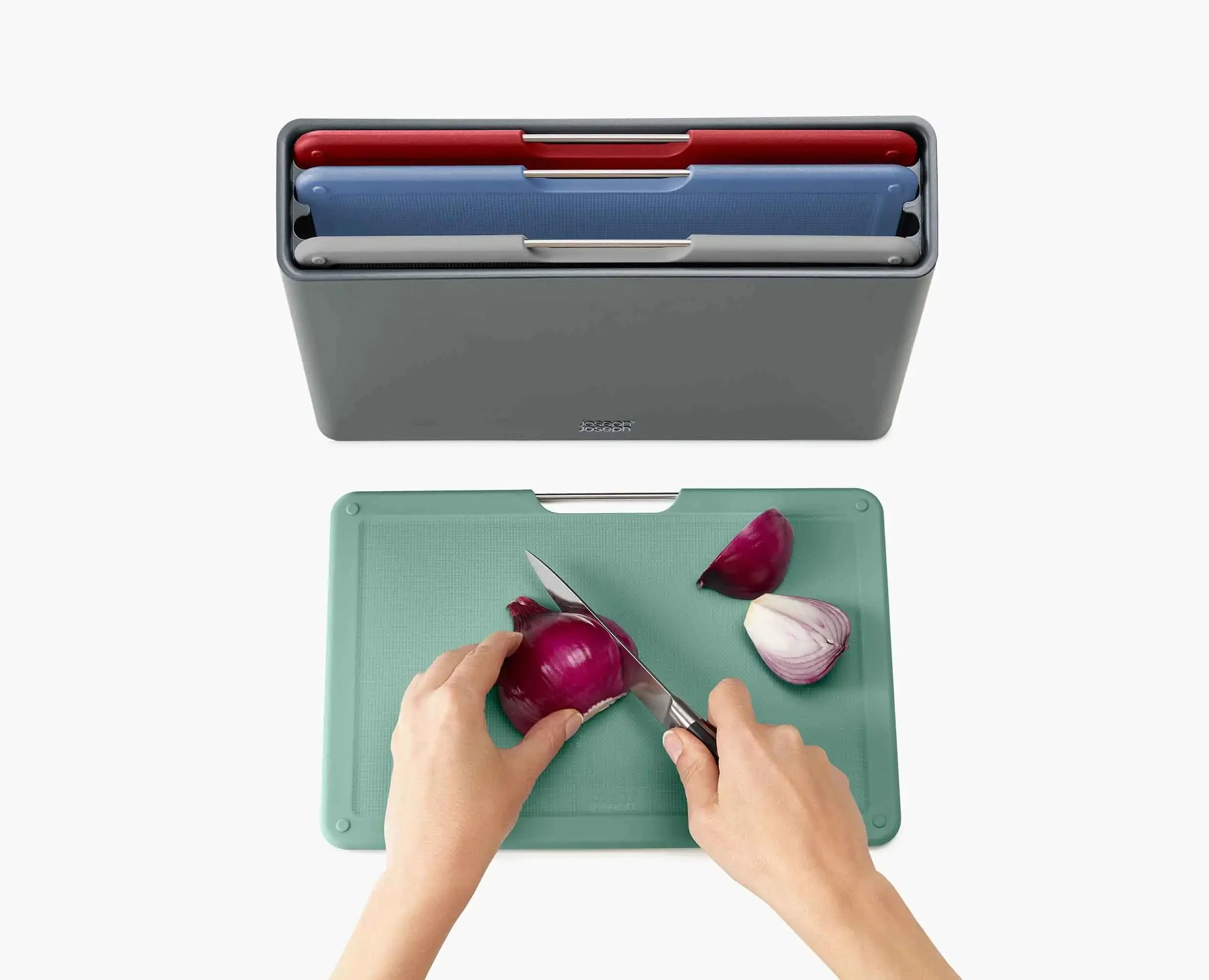 Folio™ 4-piece Coast Grey Chopping Board Set Regular - Image 5
