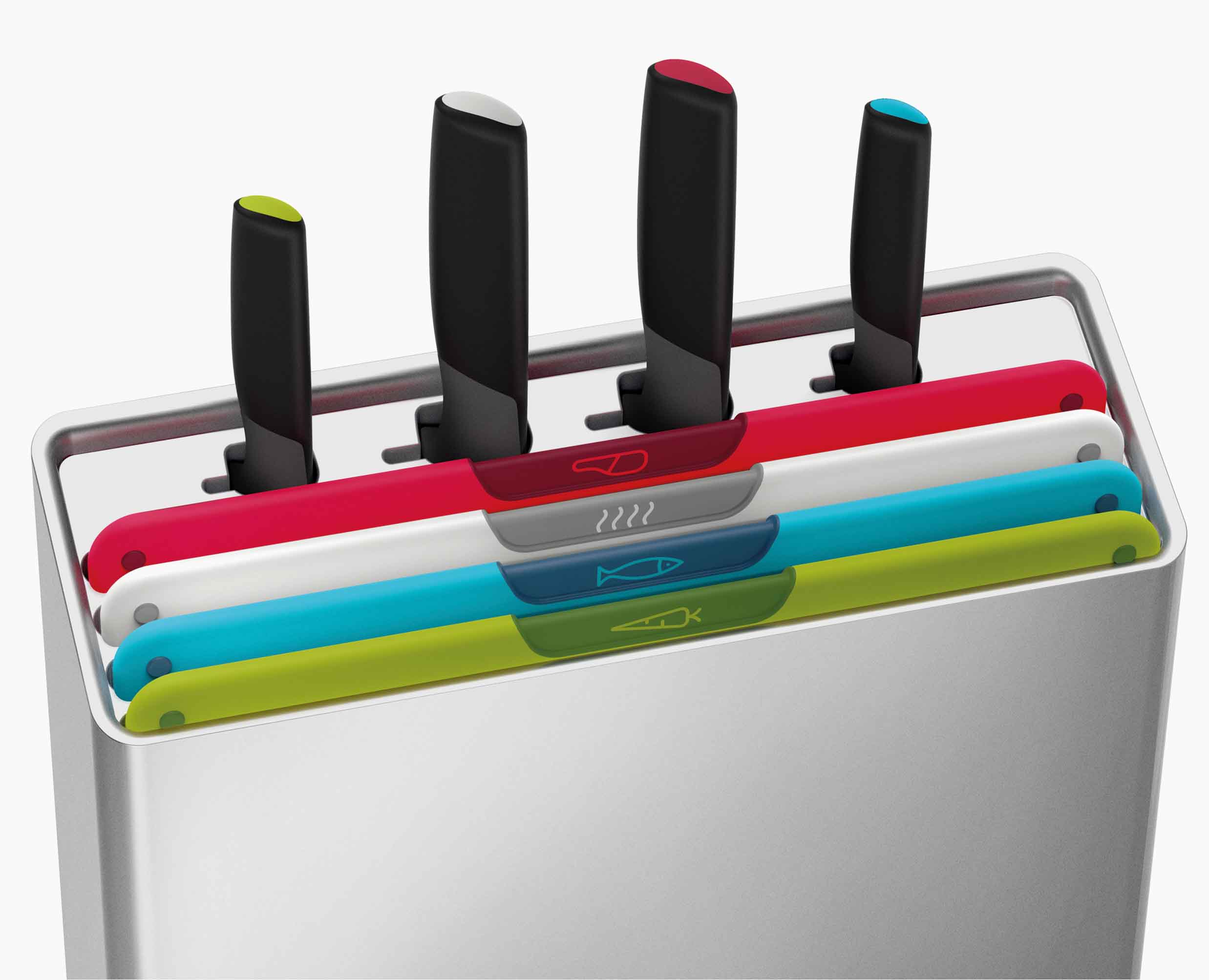 Folio™ Icon Plus Multicolour 8-piece Knife & Chopping Board Set - Image 4