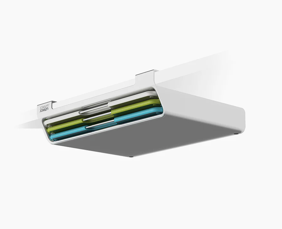Folio™ Slim 3-piece Under-shelf Multicolour Chopping Board Set