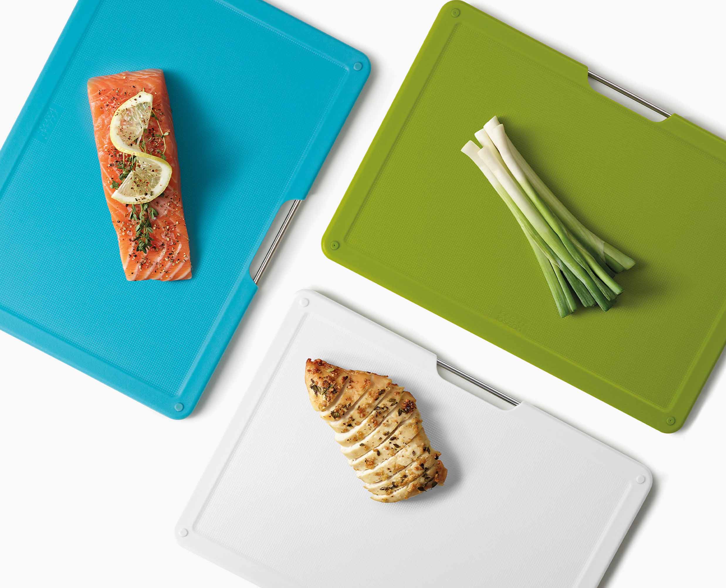 Folio™ Slim 3-piece Under-shelf Multicolour Chopping Board Set - Image 8