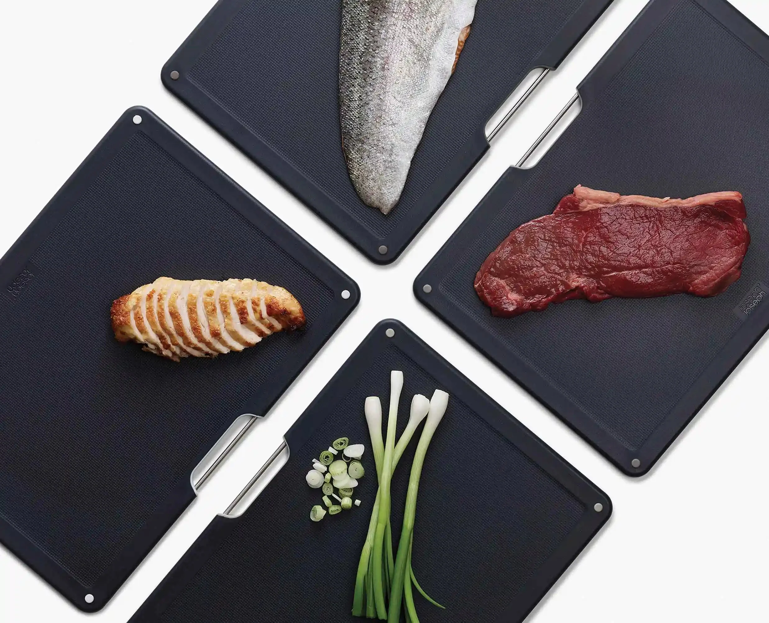Folio™ Steel 4-piece Chopping Board Set With Rose Gold Stainless-Steel Case - Image 7