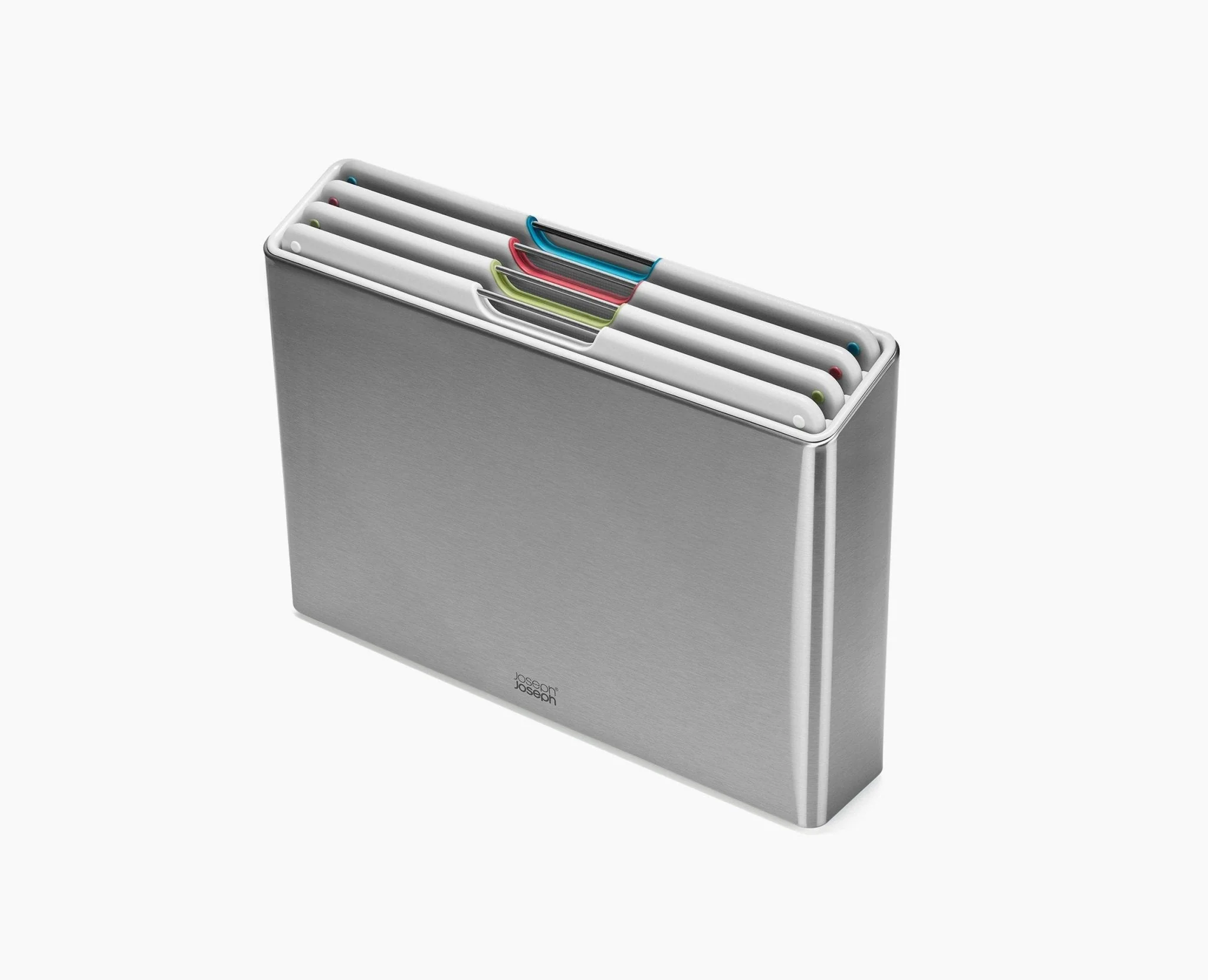 Folio™ Steel 4-piece Stone Chopping Board Set With Stainless-Steel Case
