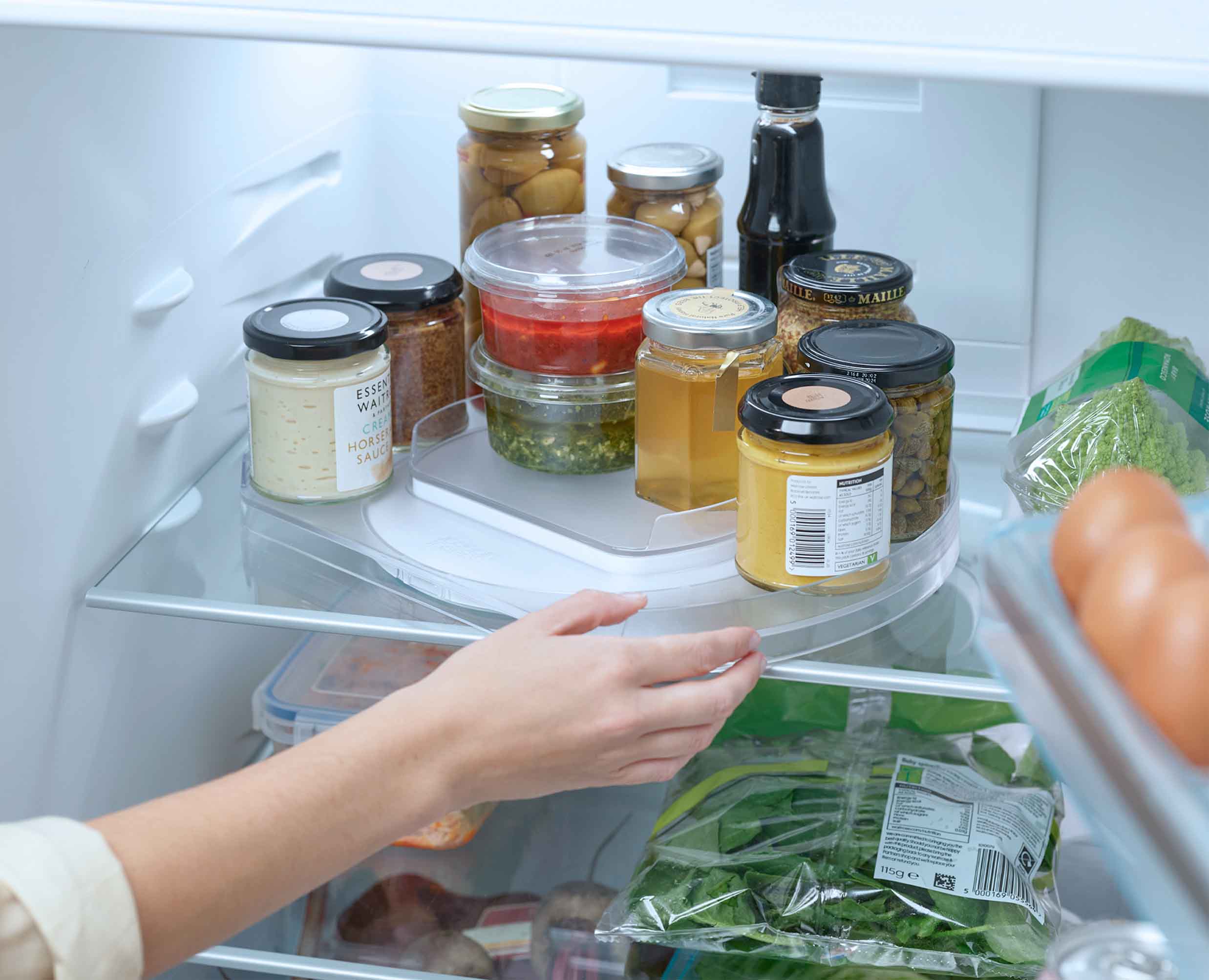 FridgeStore™ Clear Rotating Organiser - Image 3