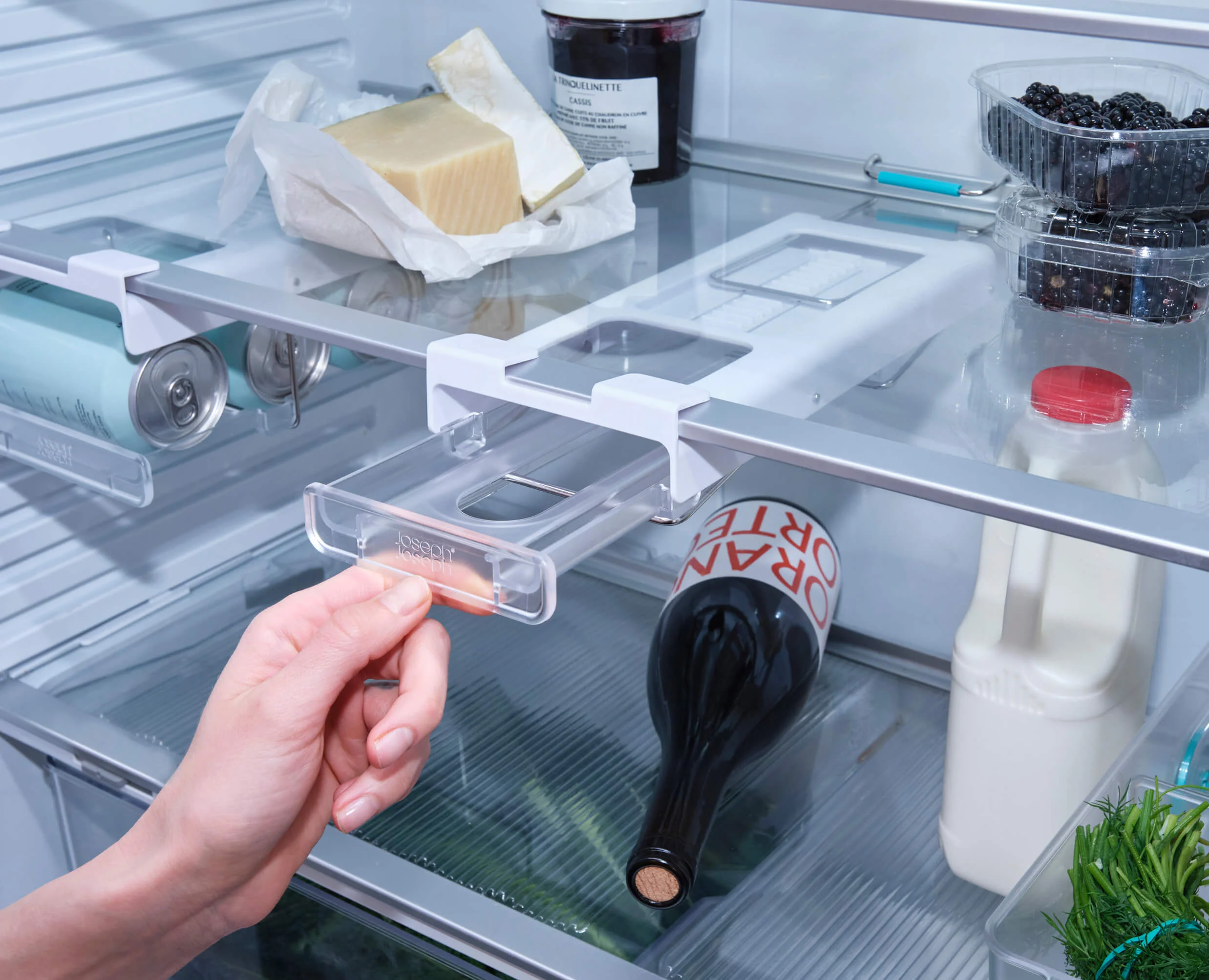 FridgeStore™ Under-Shelf Bottle Holder - 2 Pack - Image 5