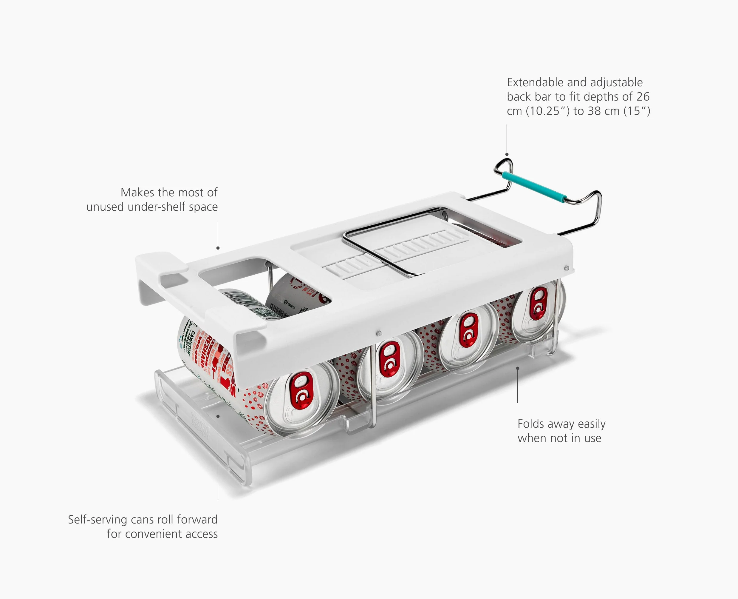 FridgeStore™ Under-Shelf Bottle Holder & Can Dispenser - Image 8