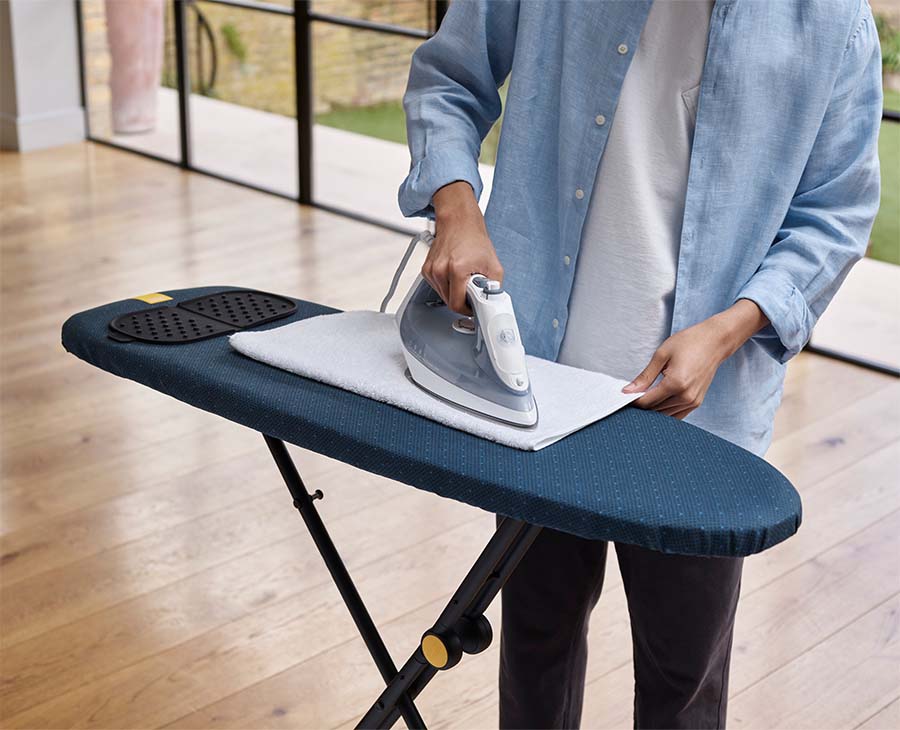 Glide Compact Plus 110cm Blue Easy-store Ironing Board with Advanced Cover - Image 2