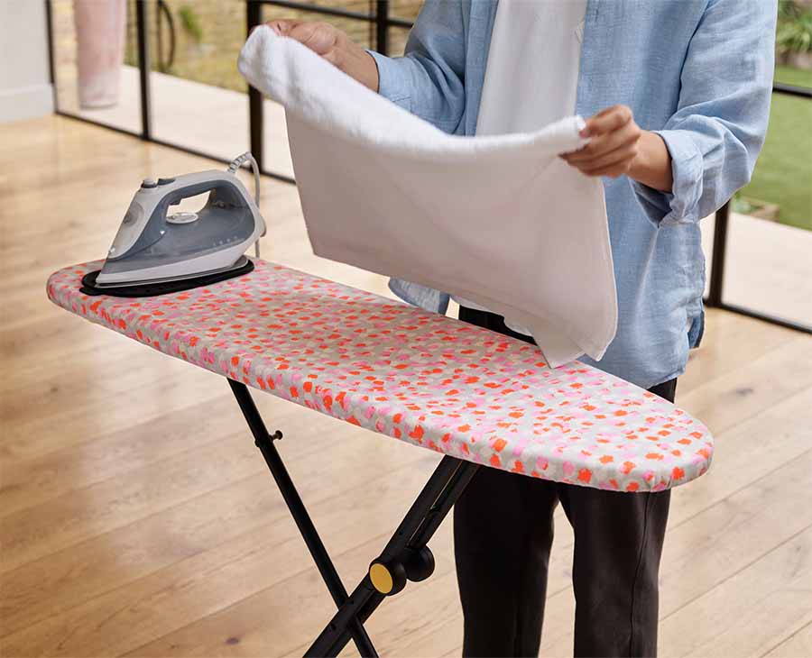 Glide Compact 110cm Peach Easy-store Ironing Board - Image 2