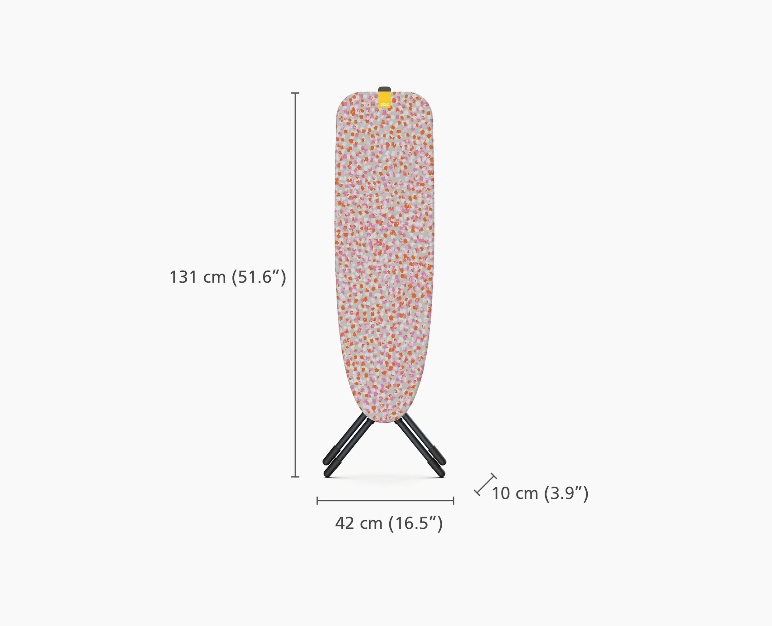 Glide Compact 110cm Peach Easy-store Ironing Board - Image 9