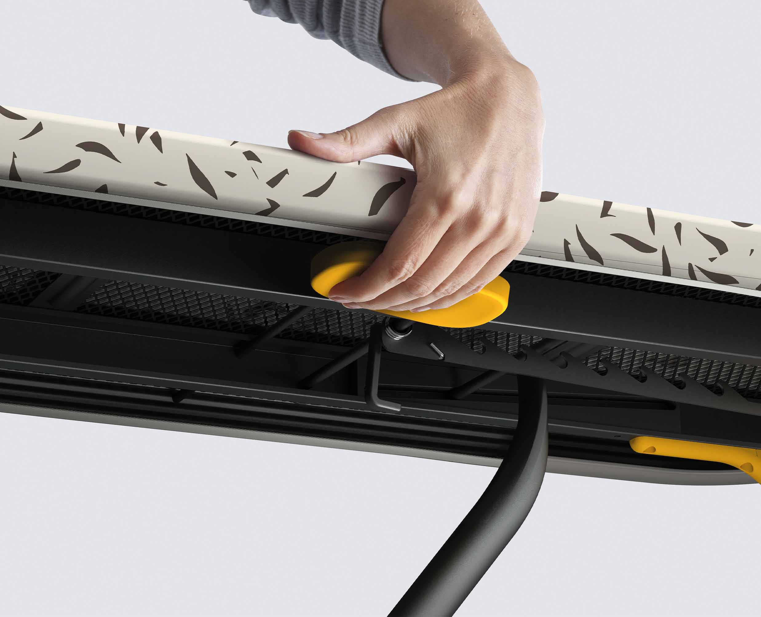 Glide Plus 130cm Ecru Easy-store Ironing Board with Advanced Cover - Image 6
