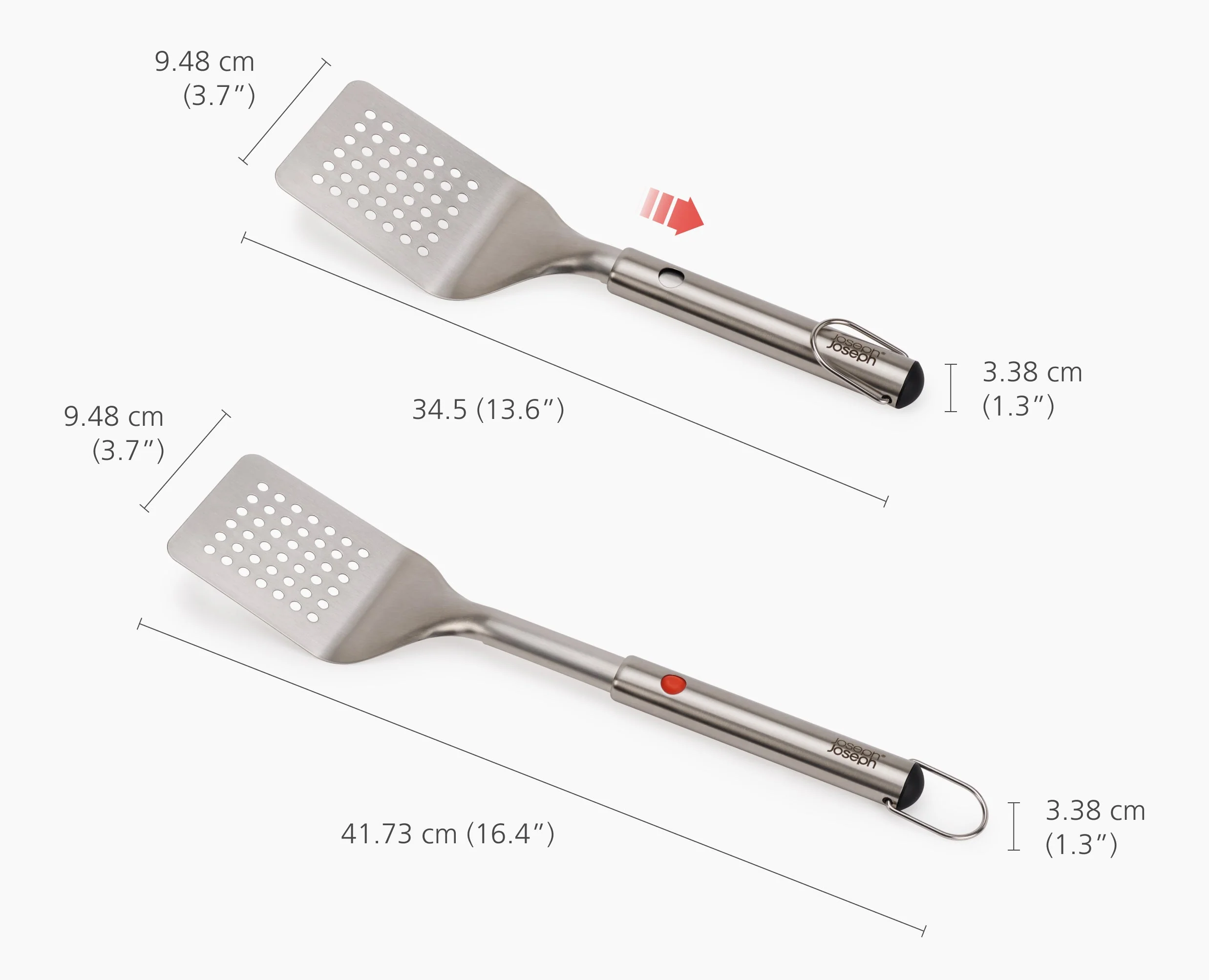 GrillOut™ 2-Piece Stainless-Steel BBQ Turner & Tongs Set - Image 6