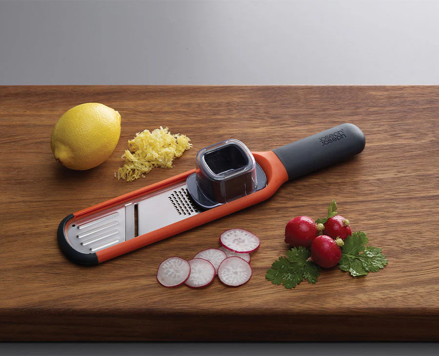 Handi-Grate™ Orange 2-in-1 Mini Grater & Slicer - Image 2