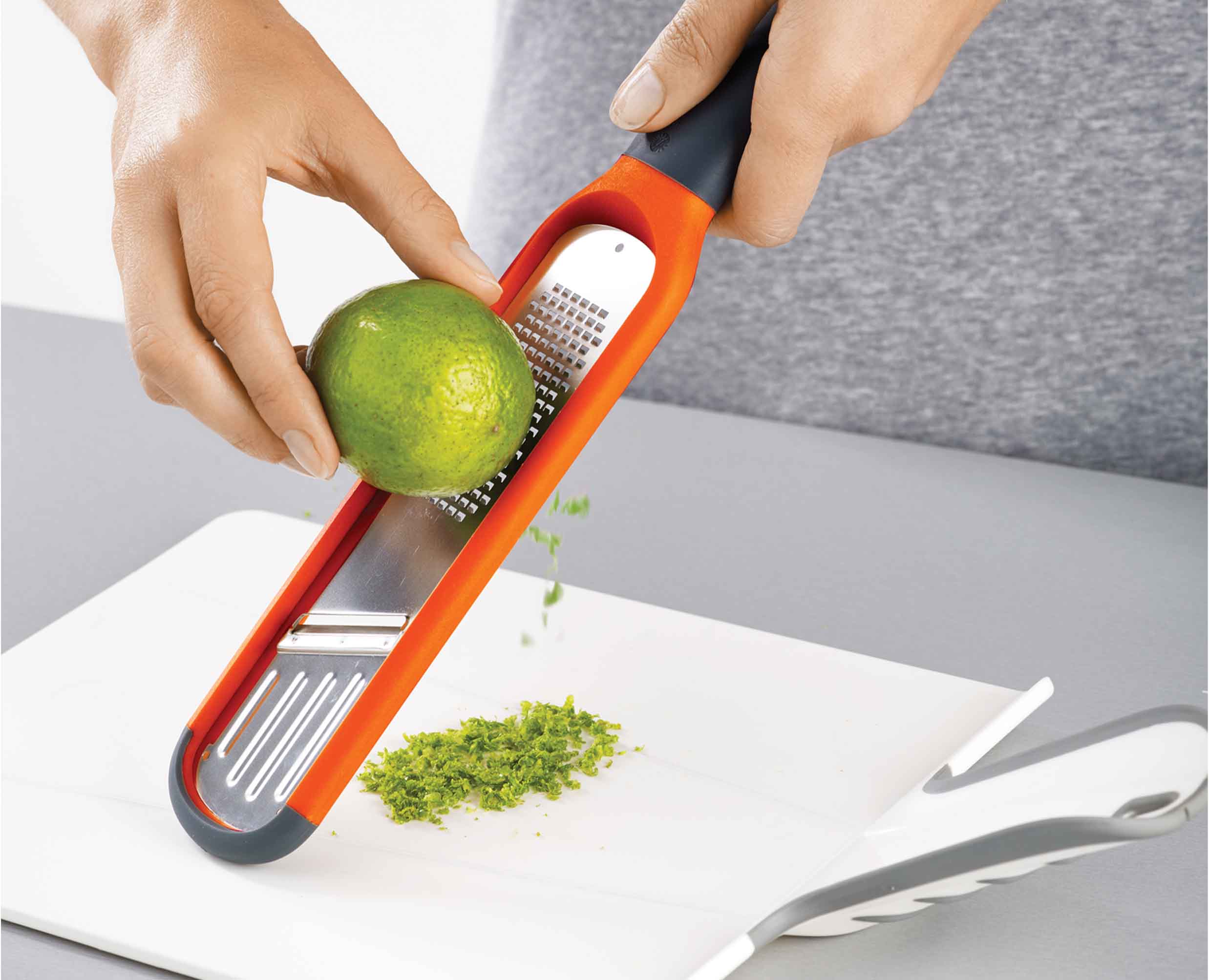 Handi-Grate™ Orange 2-in-1 Mini Grater & Slicer - Image 6