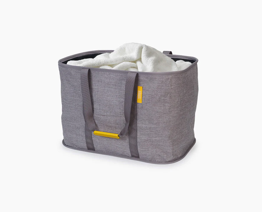 Hold-All™ Max Grey Collapsible 55L Laundry Basket