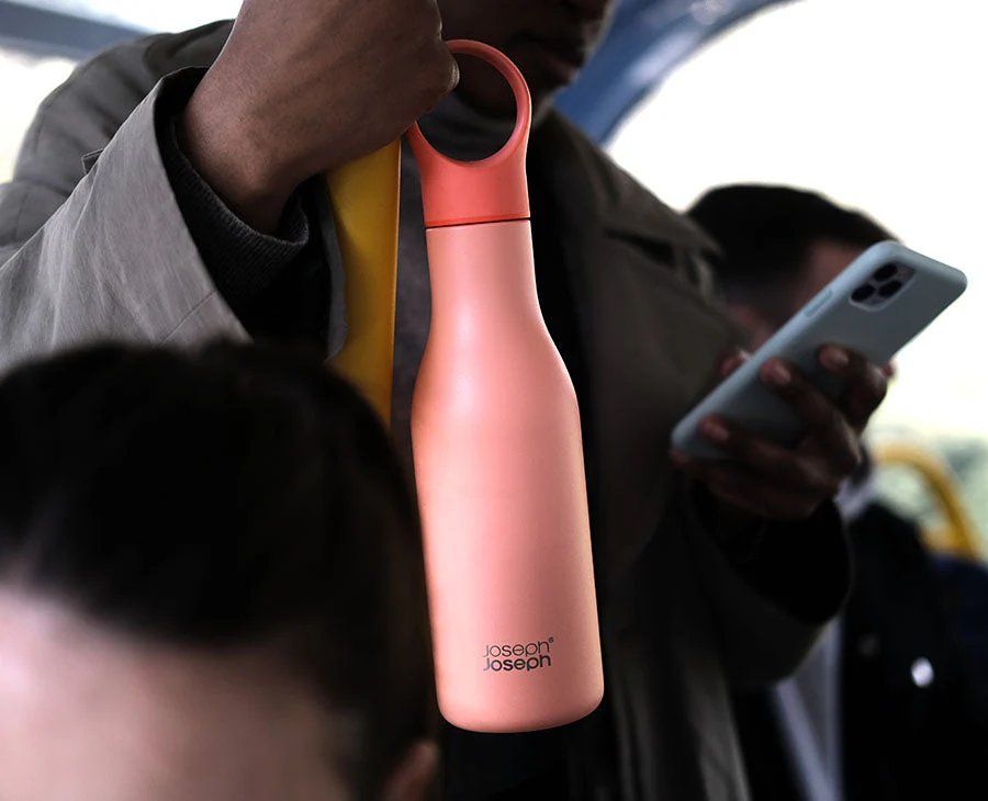 Loop™ 500ml Stainless-steel Coral Vacuum Insulated Water Bottle - Image 2