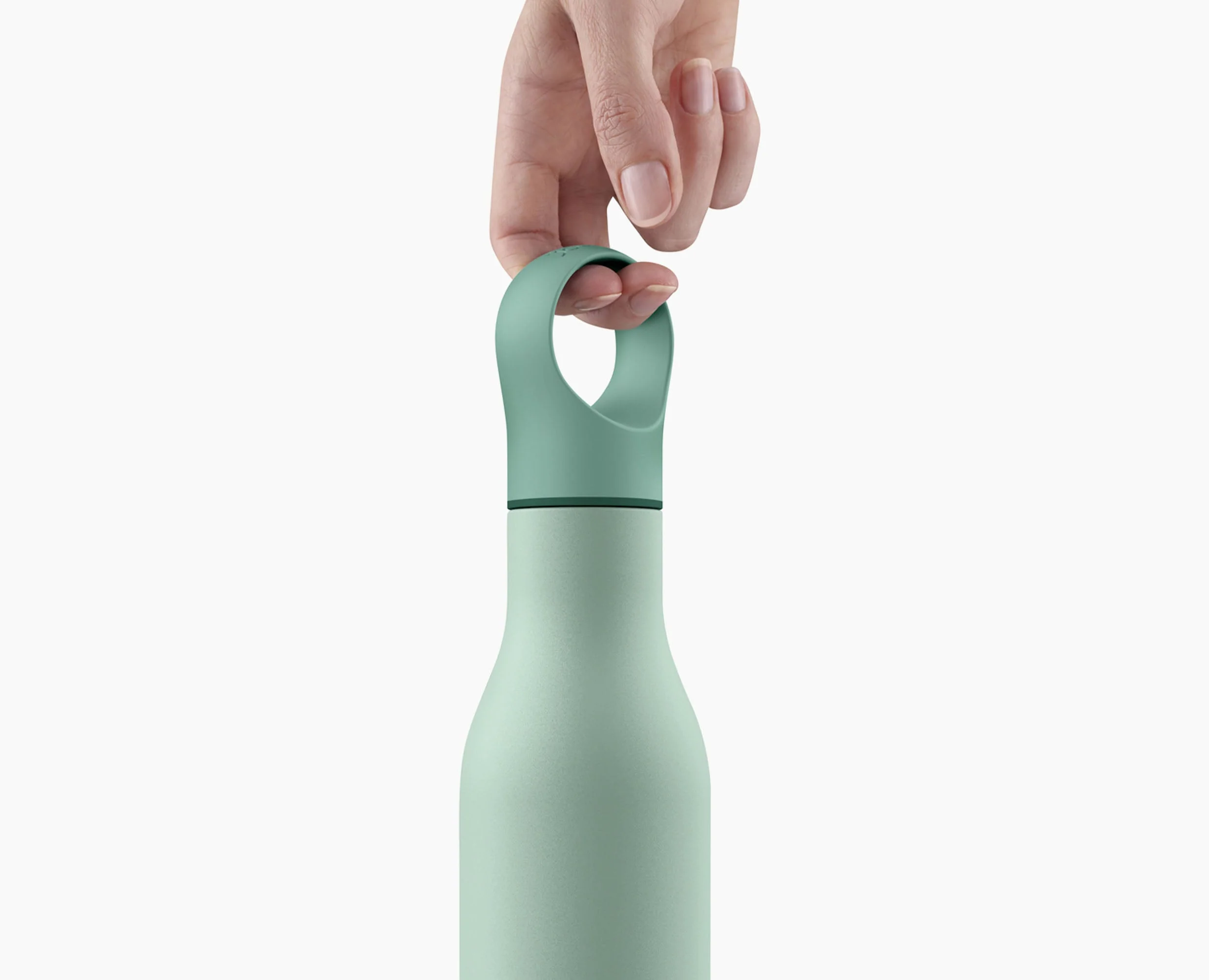 Loop™ 500ml Stainless-steel Green Vacuum Insulated Water Bottle - Image 4