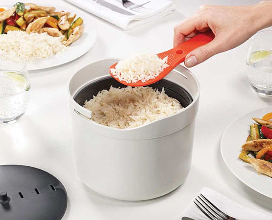 M-Cuisine™ White Microwave Rice Cooker - Image 2
