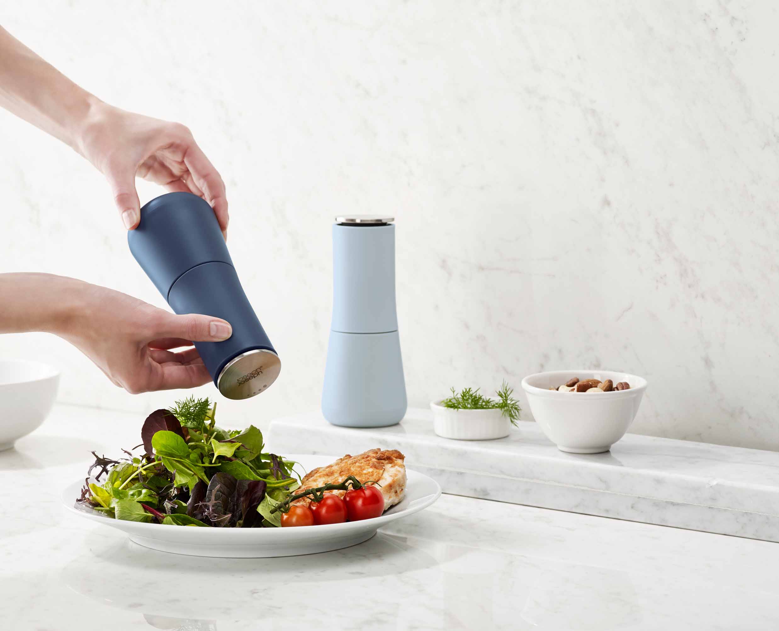 Milltop™ Blue Salt & Pepper Mills - Editions - Image 3