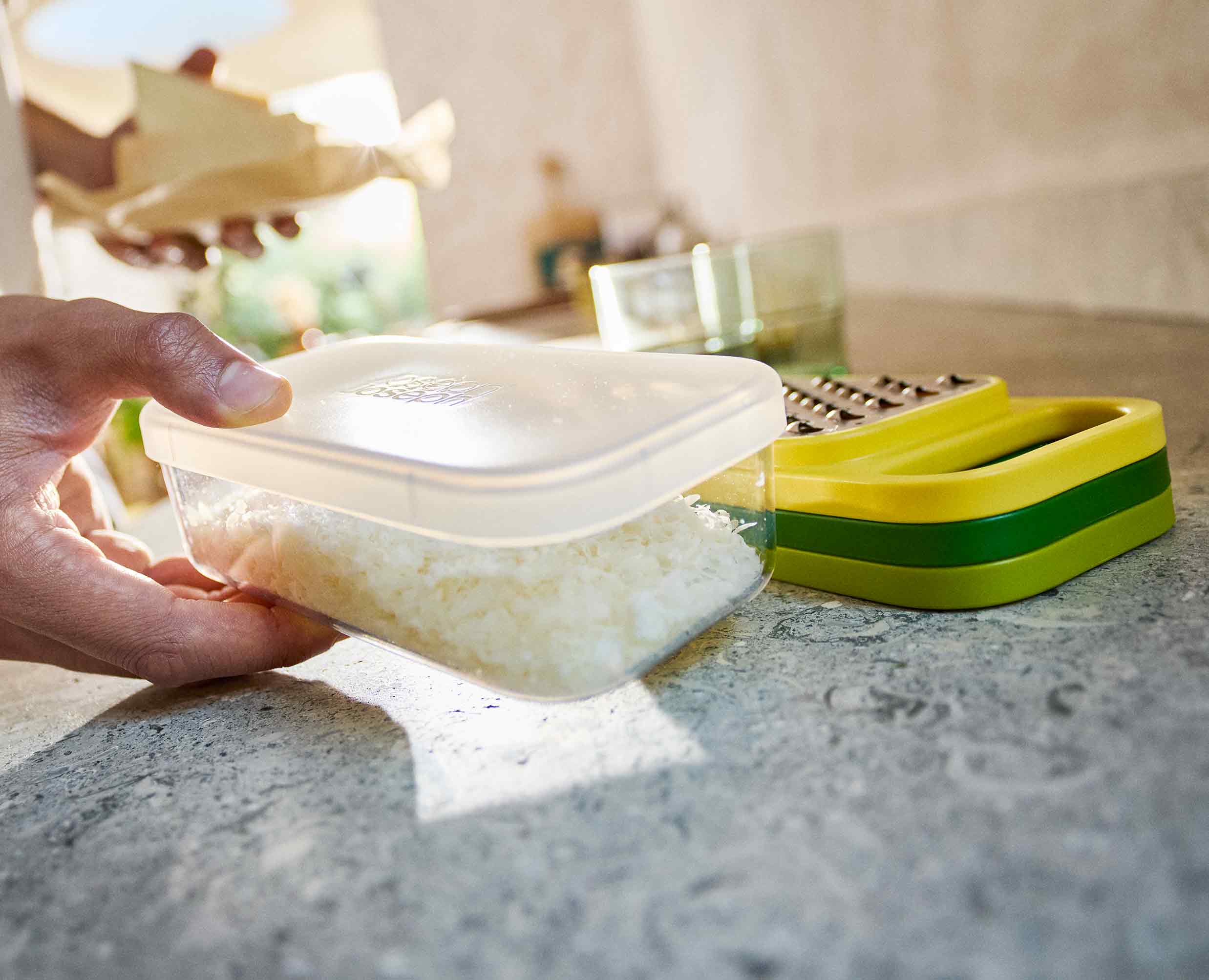 Multi-Grate & Store™ 3-in-1 Grater Set with Storage Container - Image 5