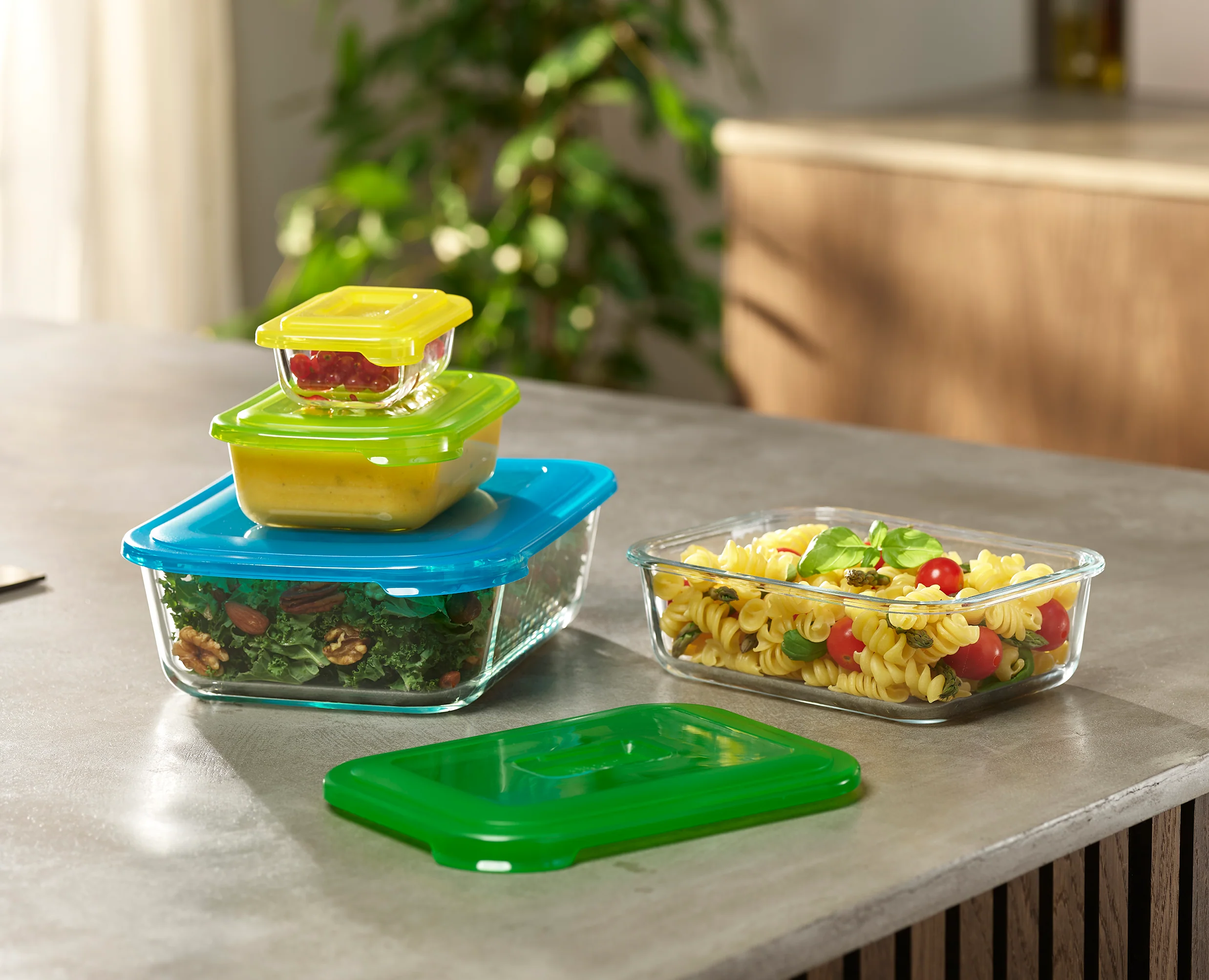 Nest™ Glass Multicolour Food Storage Set - Image 2