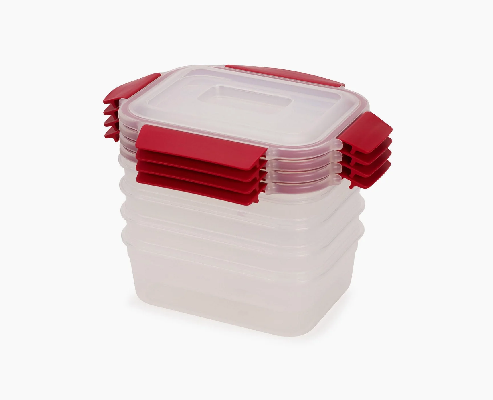 Nest Lock 4-Piece Red 1.1L Food Container Set