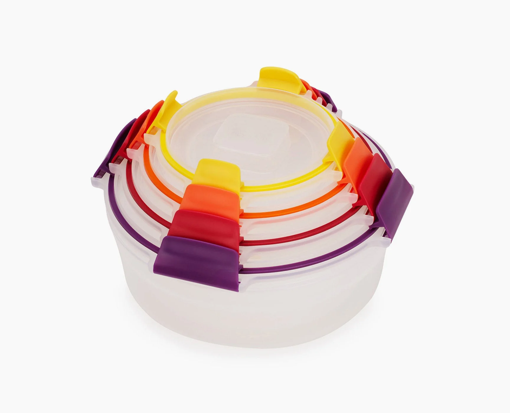 Nest Lock 4-Piece Multicolour Round Food Container Set