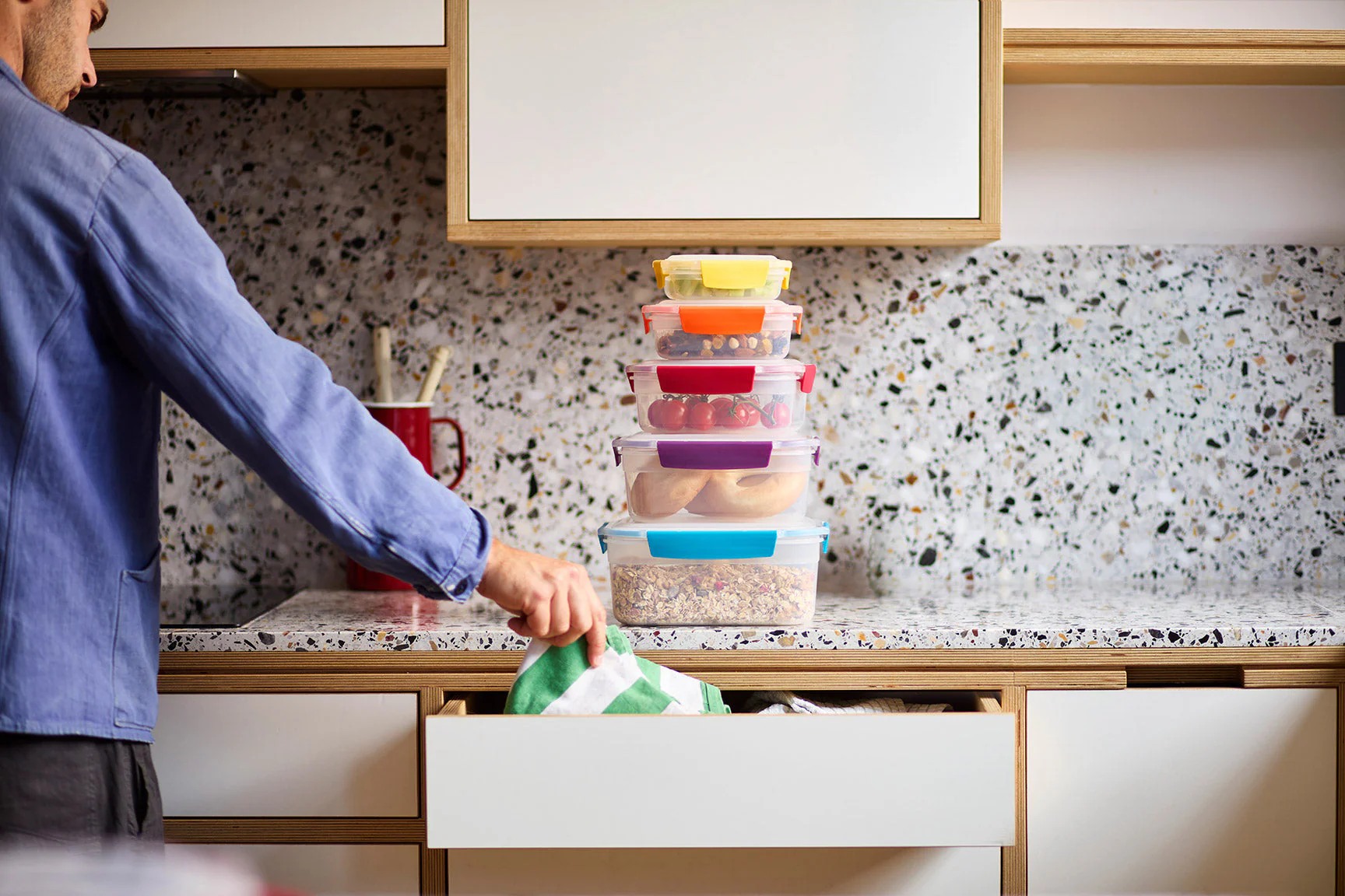 Nest™ Lock 5-piece Multicolour Food Container Set - Image 3