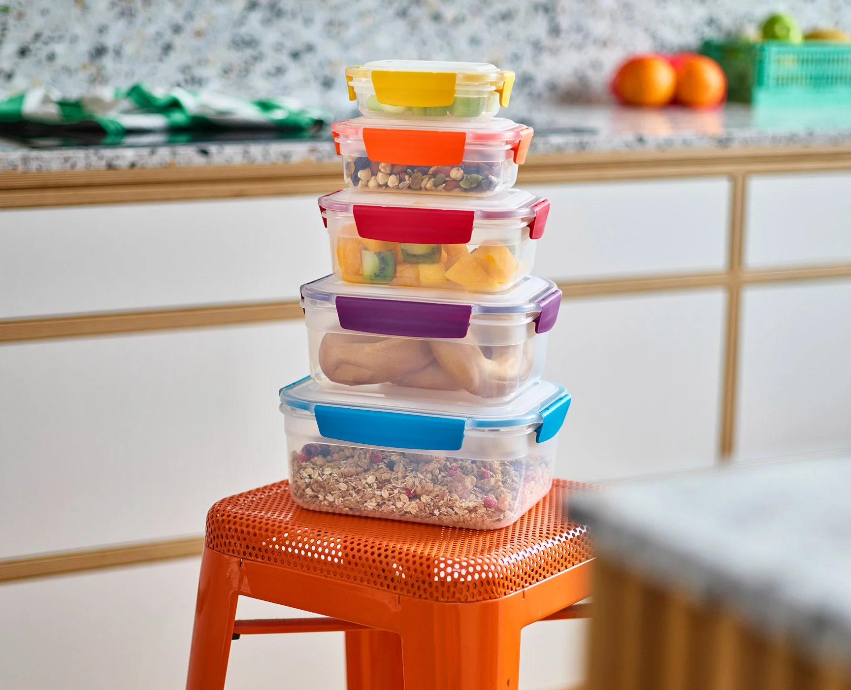 Nest™ Lock 5-piece Multicolour Food Container Set - Image 4
