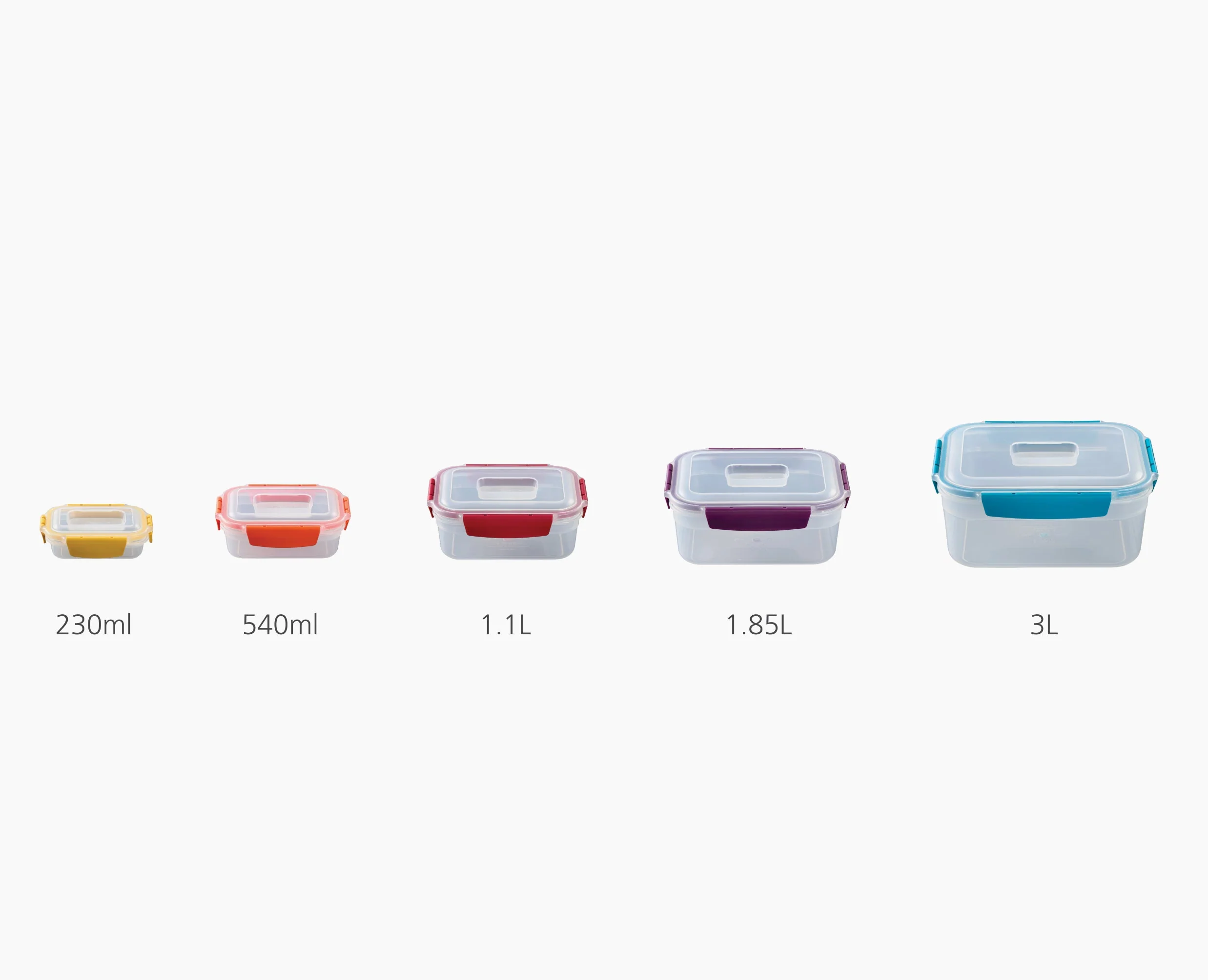 Nest™ Lock 5-piece Multicolour Food Container Set - Image 7