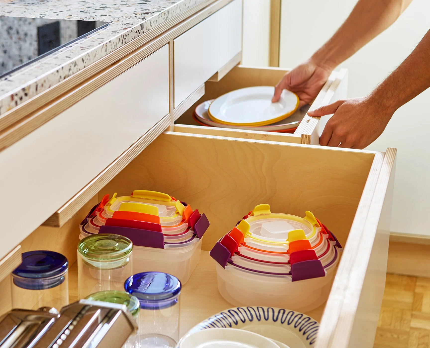 Nest Lock 8-Piece Multicolour Mixed Food Container Set - Image 2