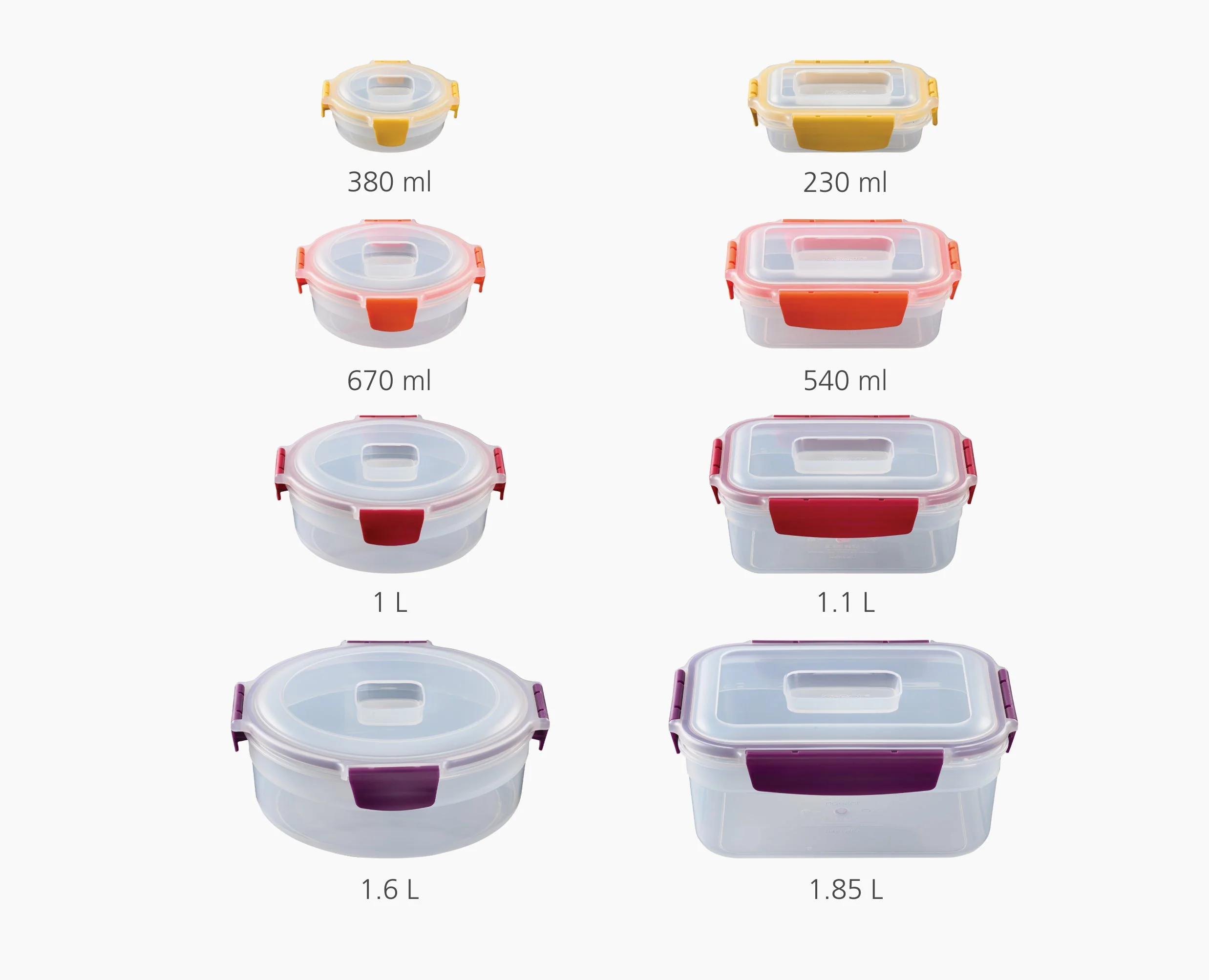 Nest Lock 8-Piece Multicolour Mixed Food Container Set - Image 7