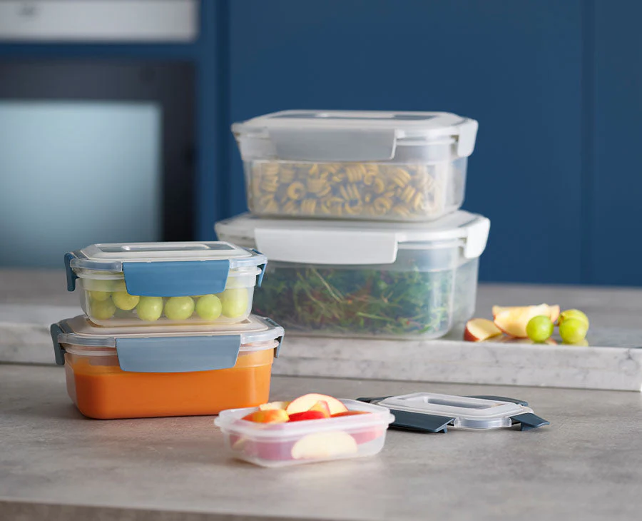 Nest™ Lock 5-piece Blue Food Container Set - Editions - Image 2