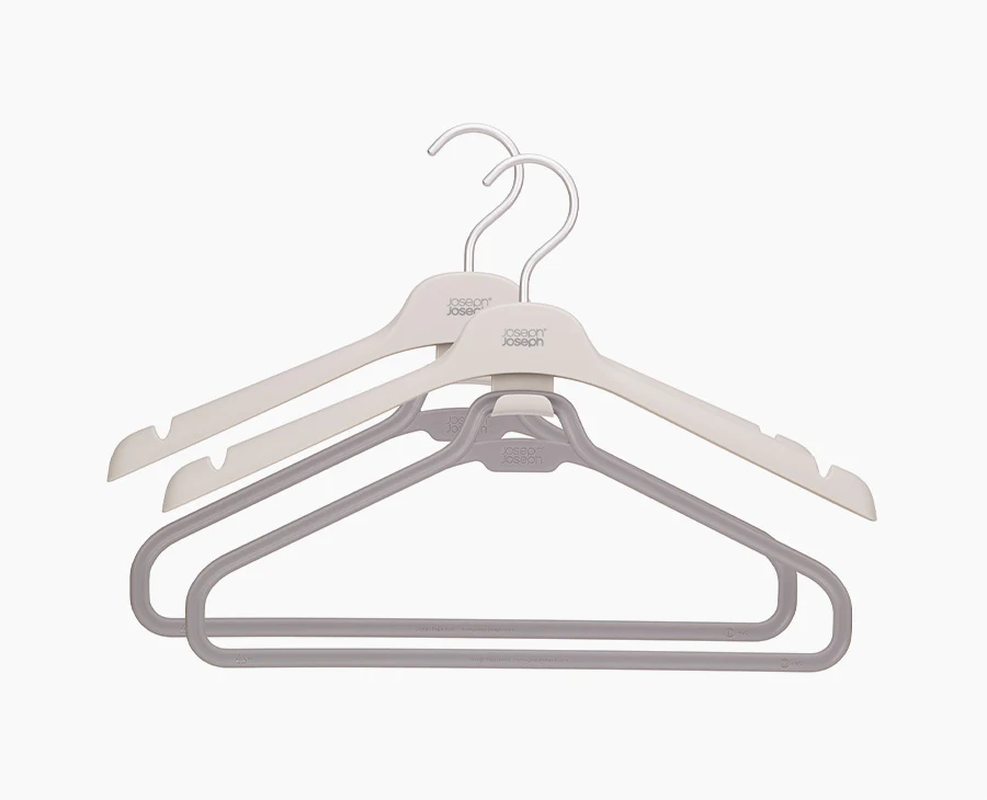 Orderly™ Set of 2 Ecru Long Garment Hangers