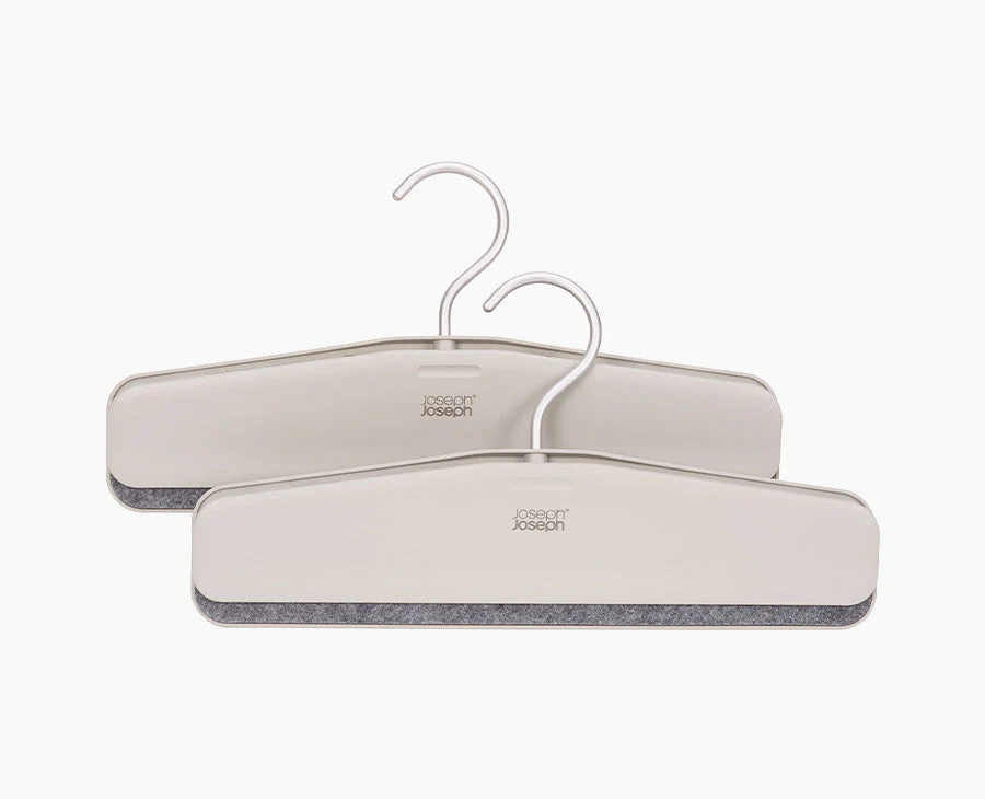 Orderly™ Easy-grip Set of 2 Ecru Skirt & Trouser Hangers