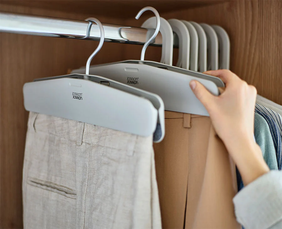 Orderly™ Easy-grip Set of 2 Ecru Skirt & Trouser Hangers - Image 2