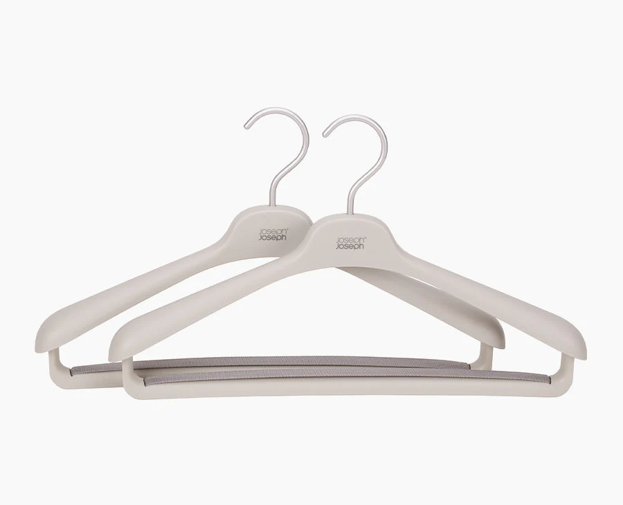 Orderly™ Set of 2 Ecru Suit & Coat Hangers