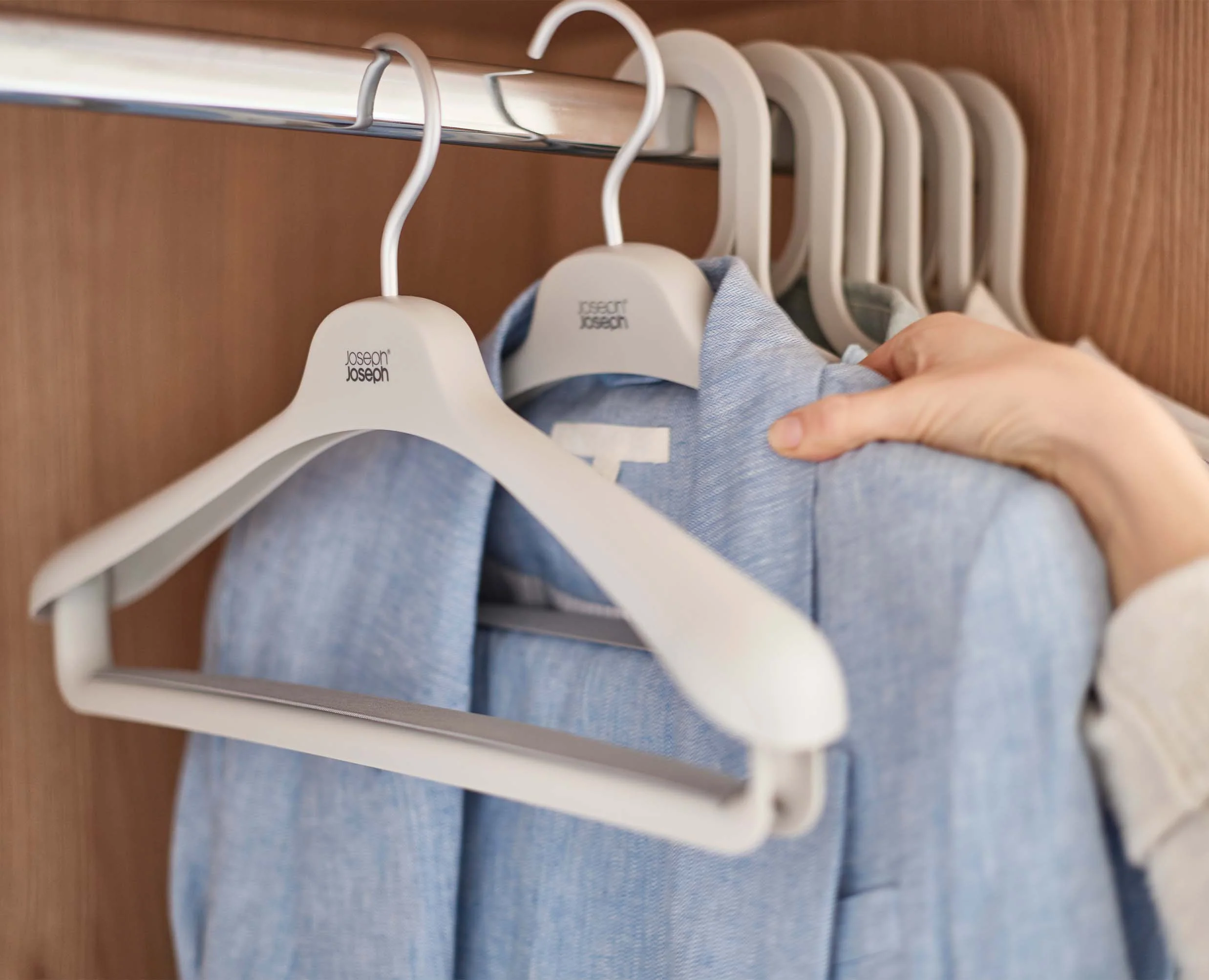 Orderly™ Set of 2 Ecru Suit & Coat Hangers - Image 3