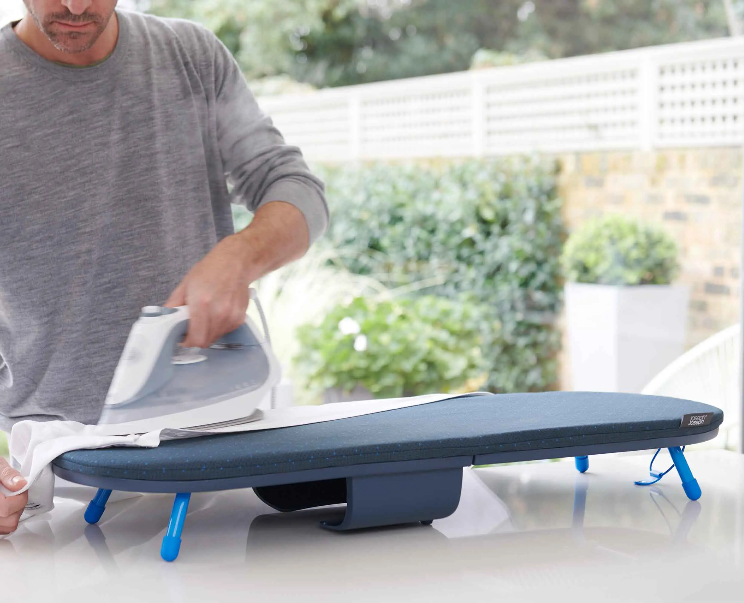 Pocket 90cm Plus Folding Blue Ironing Board with Advanced Cover - Image 3