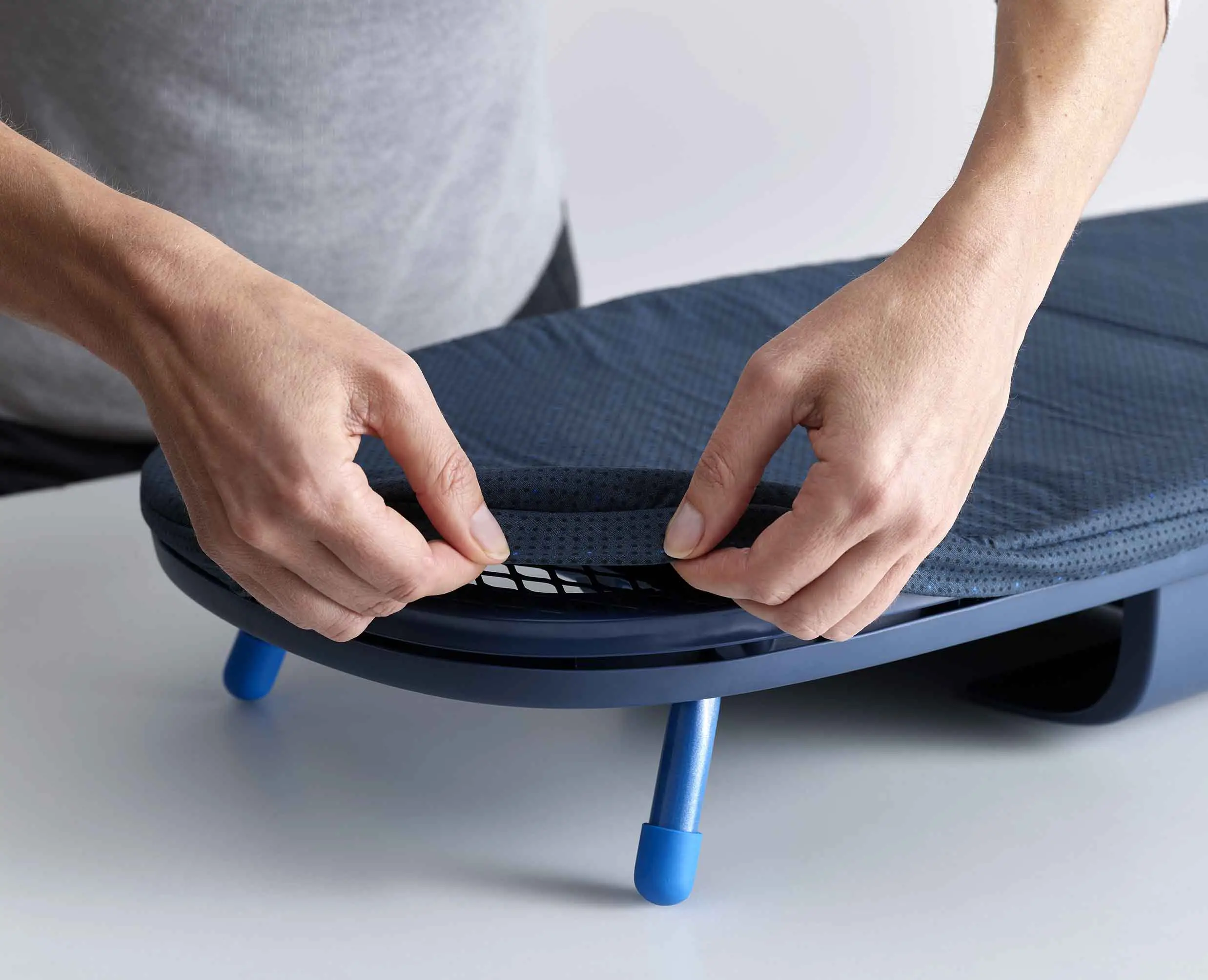 Pocket 90cm Plus Folding Blue Ironing Board with Advanced Cover - Image 4