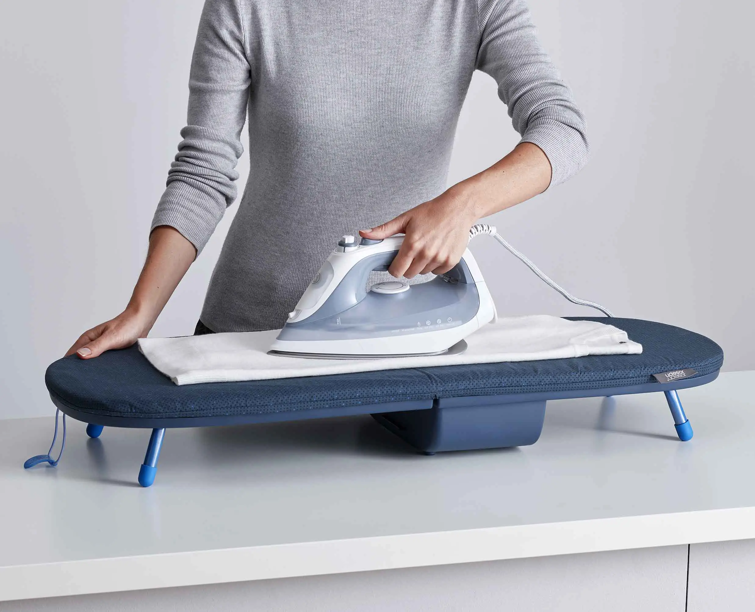 Pocket 90cm Plus Folding Blue Ironing Board with Advanced Cover - Image 7