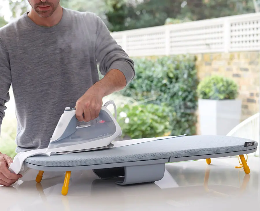 Pocket 90cm Folding Grey Ironing Board - Image 2