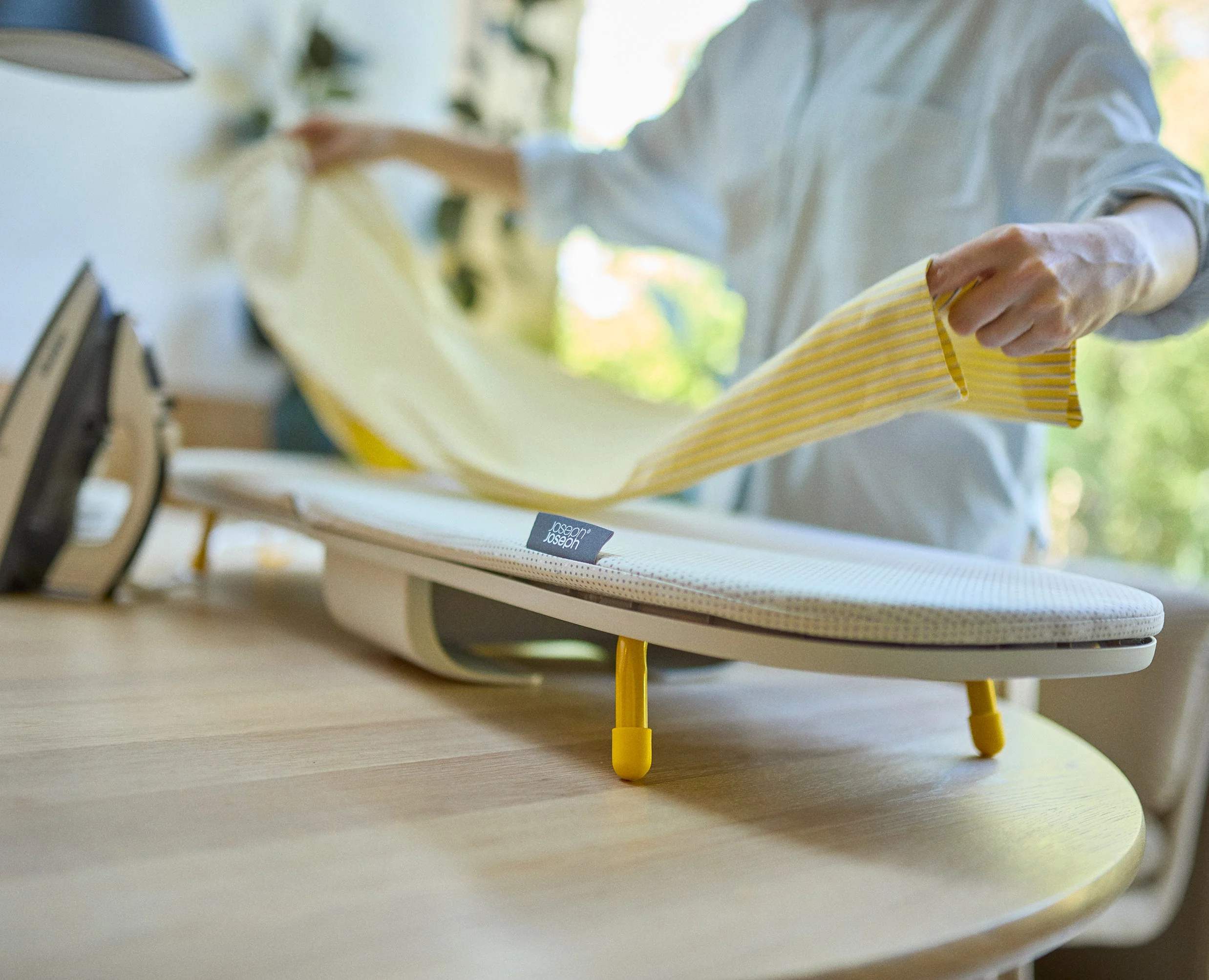 Pocket Max 110cm Folding Ecru Ironing Board - Image 5