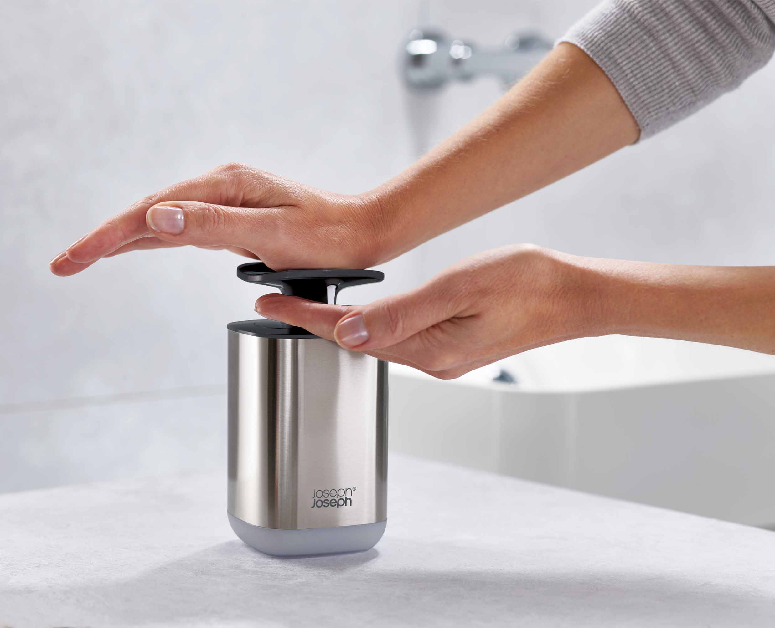 Presto™ Steel Grey Hygienic Soap Dispenser - Image 3
