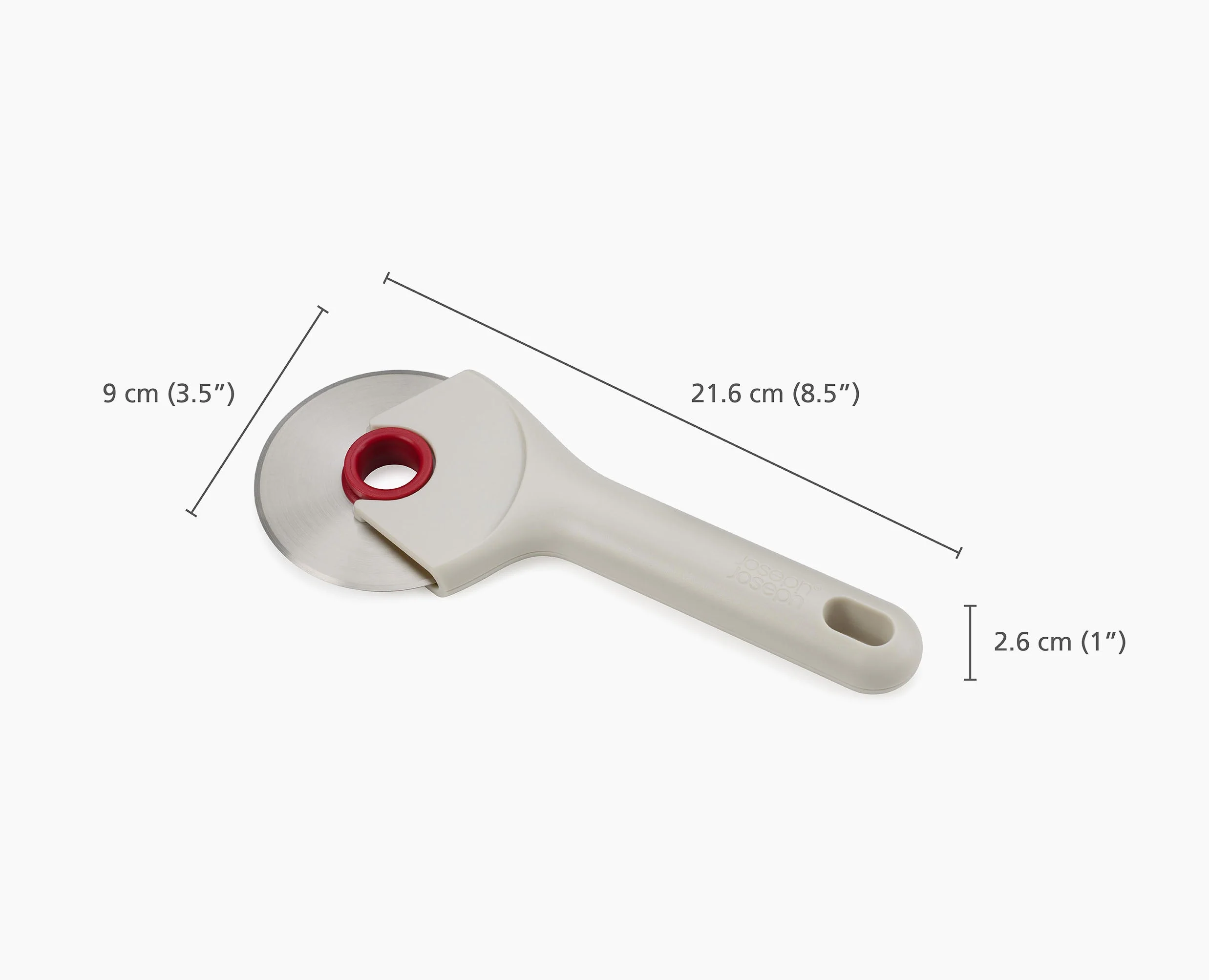 Ringo™ Easy-clean Red Pizza Cutter - Image 7