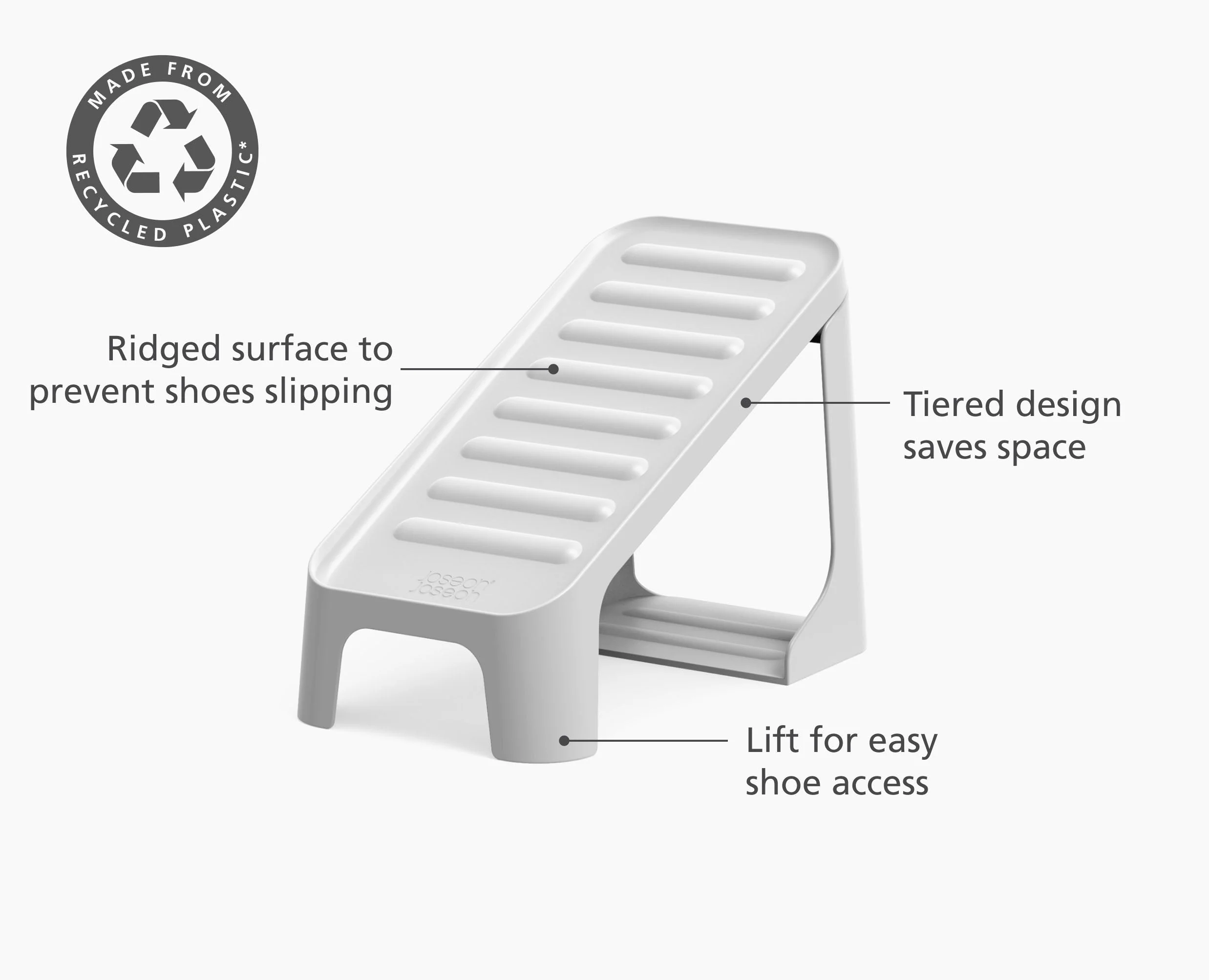 Shoe-In™ Compact 6-piece Ecru Shoe Caddy - Image 4