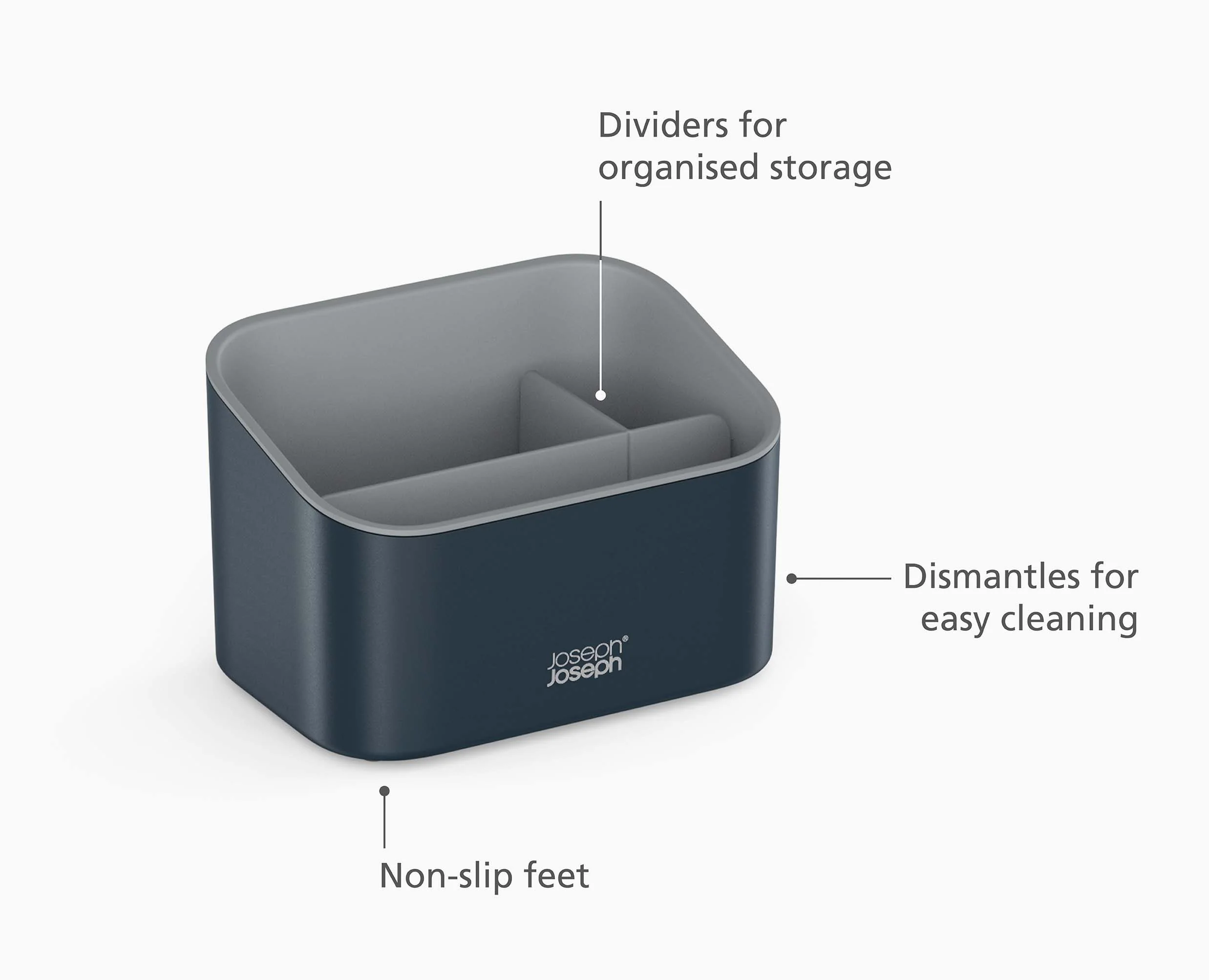 SinkStore™ Tiered Grey Sink Tidy - Image 6