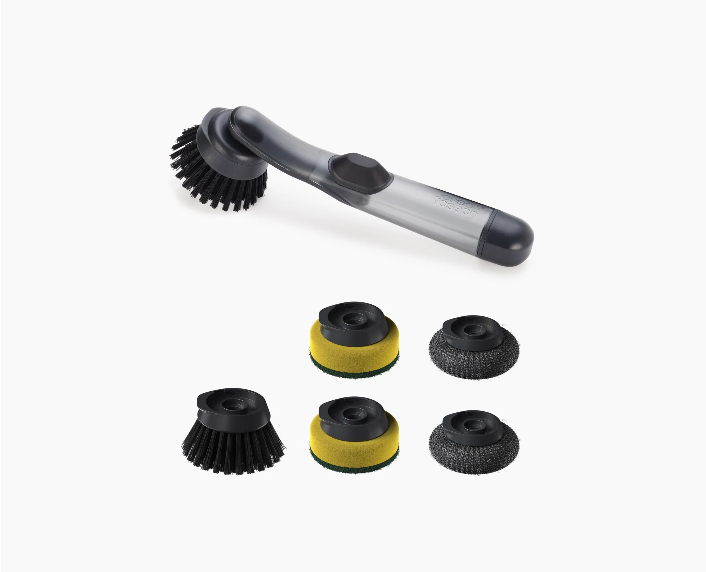 SinkTech™ Soap Dispensing Washing-Up Brush with Replacement Head & Extra Heads - Image 3